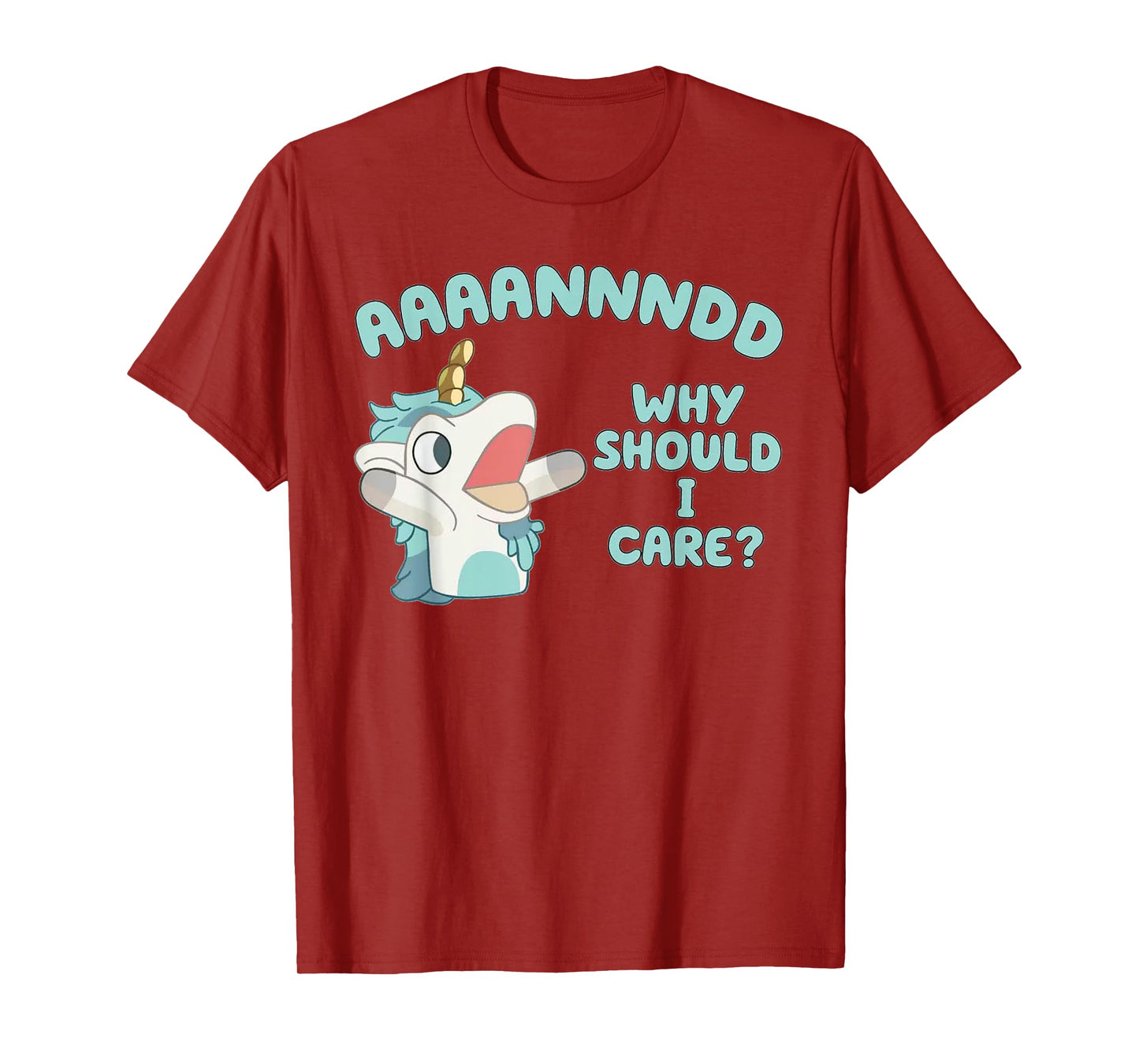 And Why Should I Care? Funny Sarcastic Unicorn T-Shirt