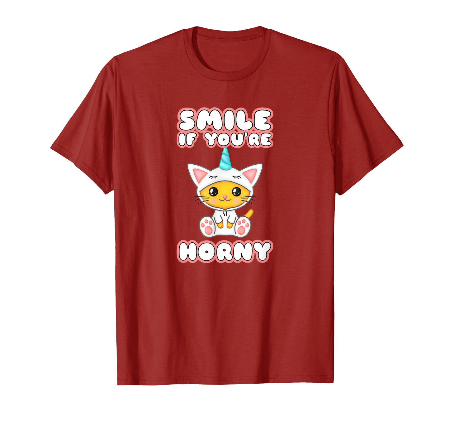 Smile if Horny Little Space DDLG Clothes BSDM Submissive Sex T-Shirt