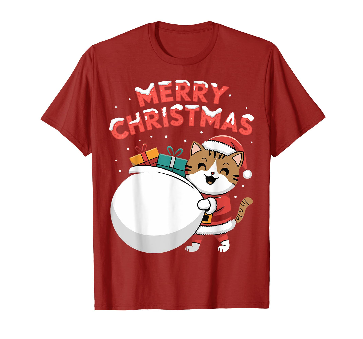 Merry Christmas Cat T-Shirt