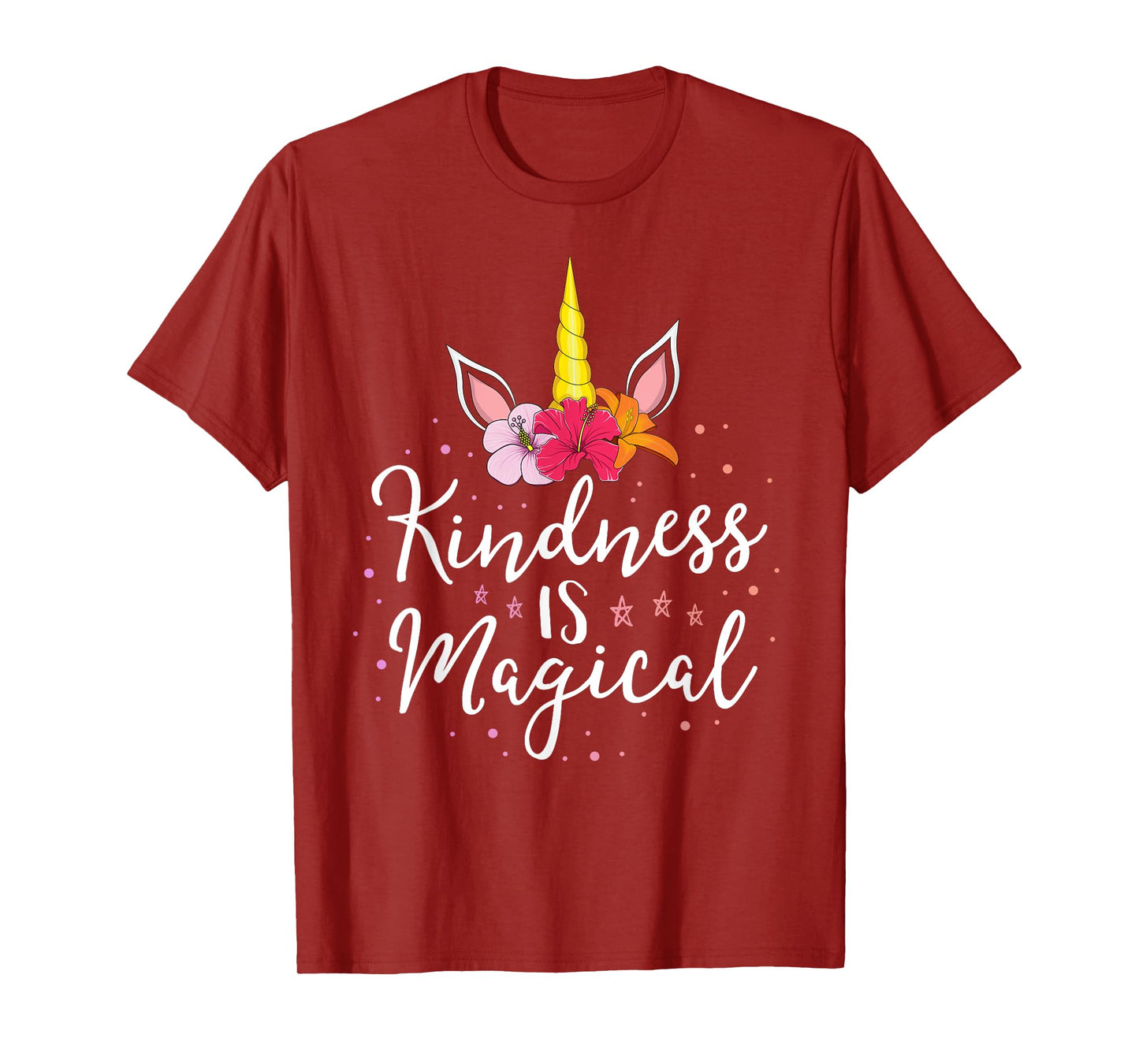 Kindness Is Magical Teacher Kind Anti Bullying Unicorn T-Shirt