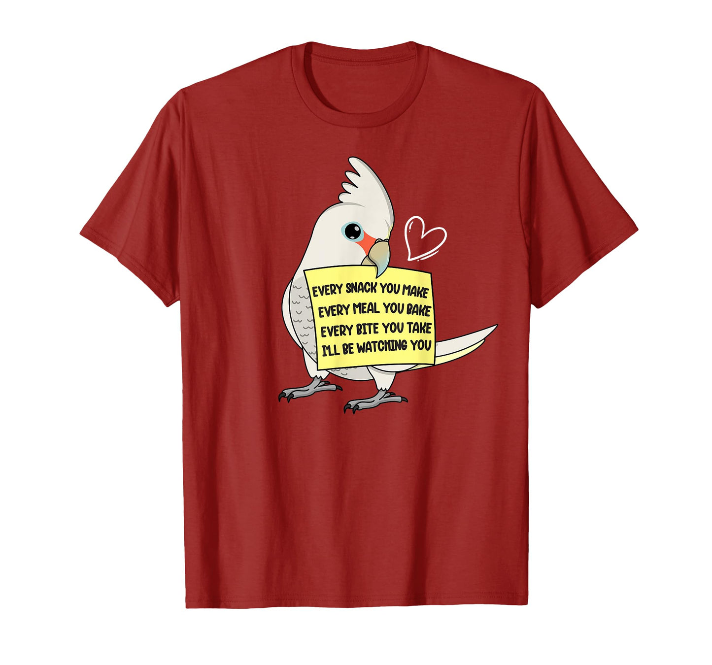 Every Snack, Meal or Bite I Goffins Cockatoo Parrot T-Shirt