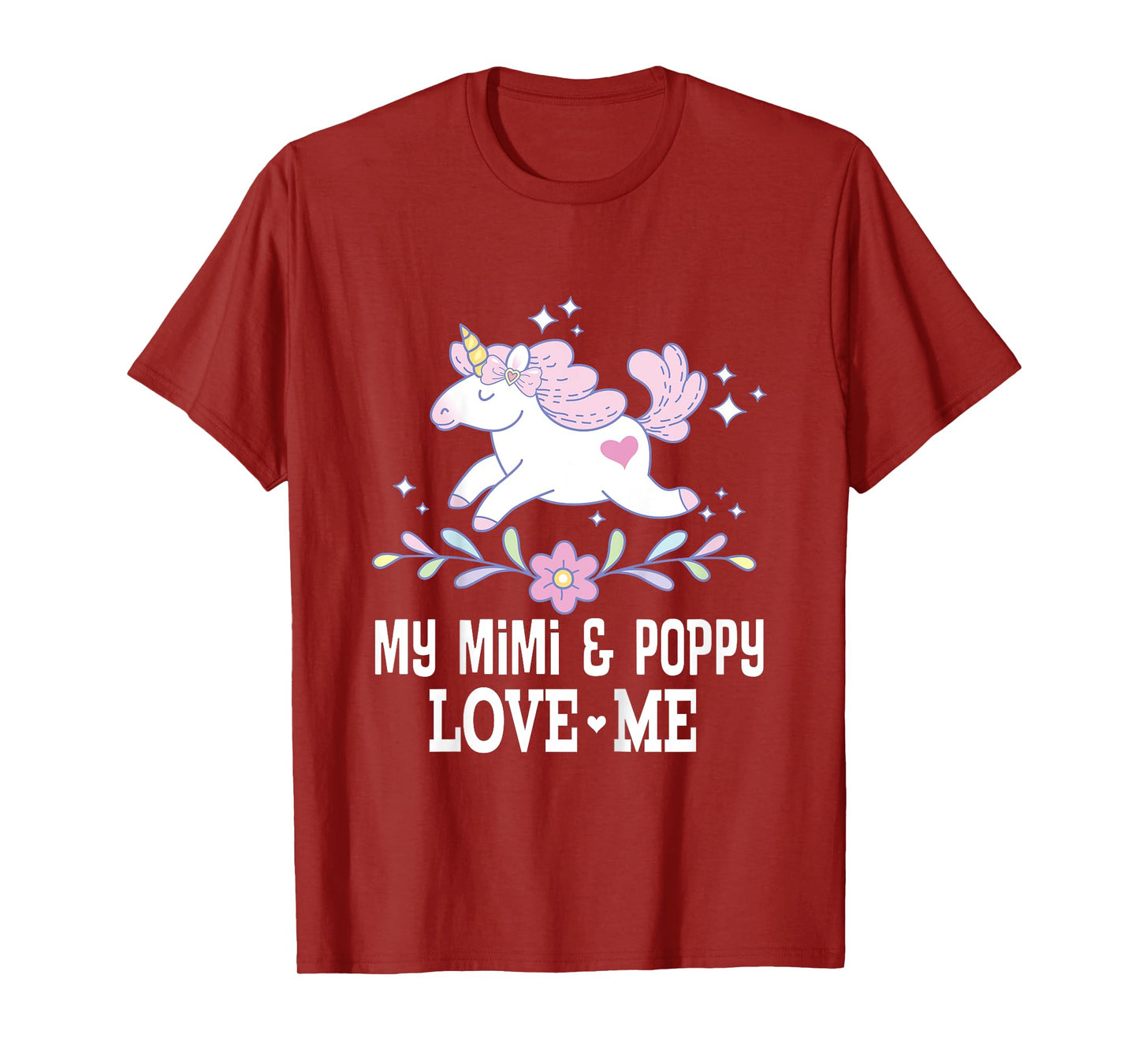 My Mimi and Poppy Love Me Grandchild Unicorn T-Shirt