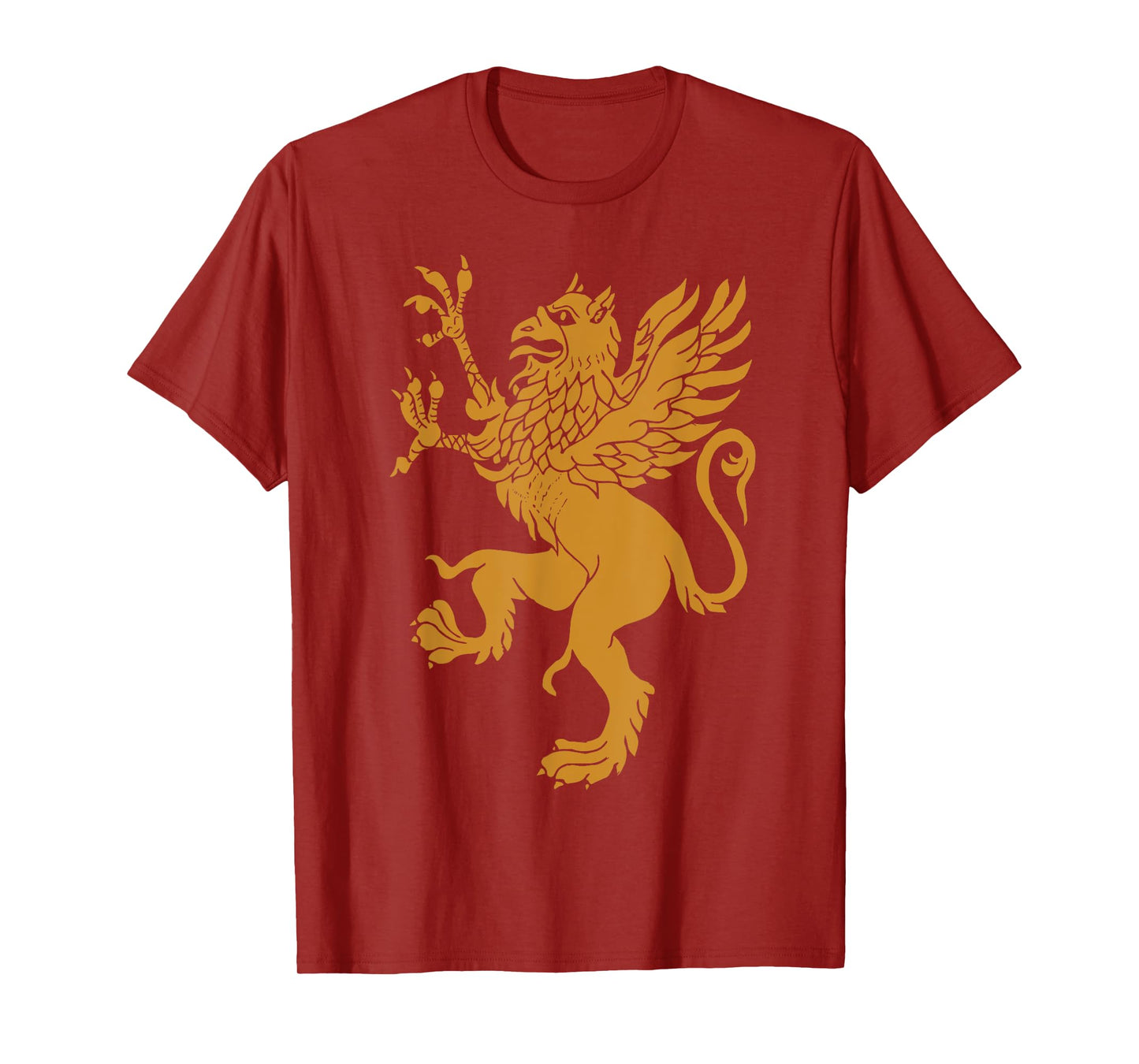 GRIFFIN Gold Eagle Lion Medieval Bird Welsh Design T-Shirt