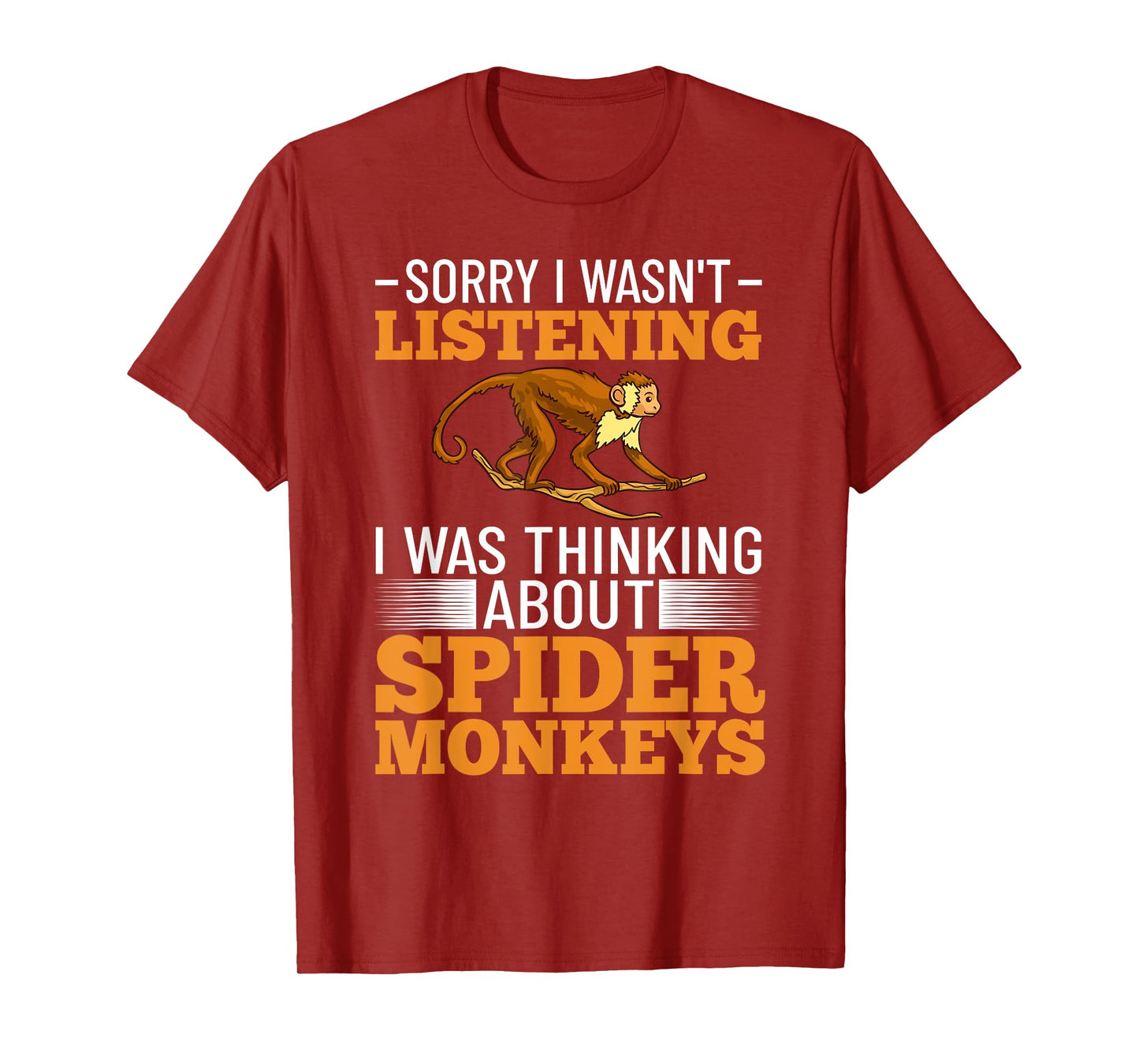 Spider Monkey Funny Animals Cute Pet T-Shirt