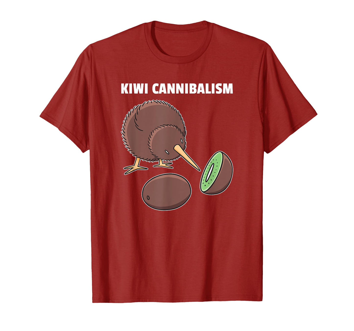 Kiwi Cannibalism Funny Kiwi Pun T-Shirt