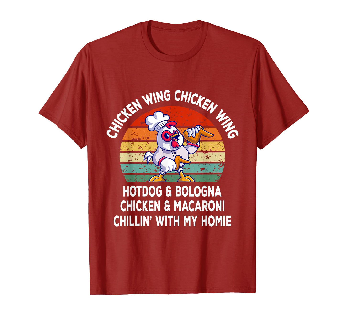 Chicken Wing Chicken Wing Hotdog and Bologna Funny T-Shirt