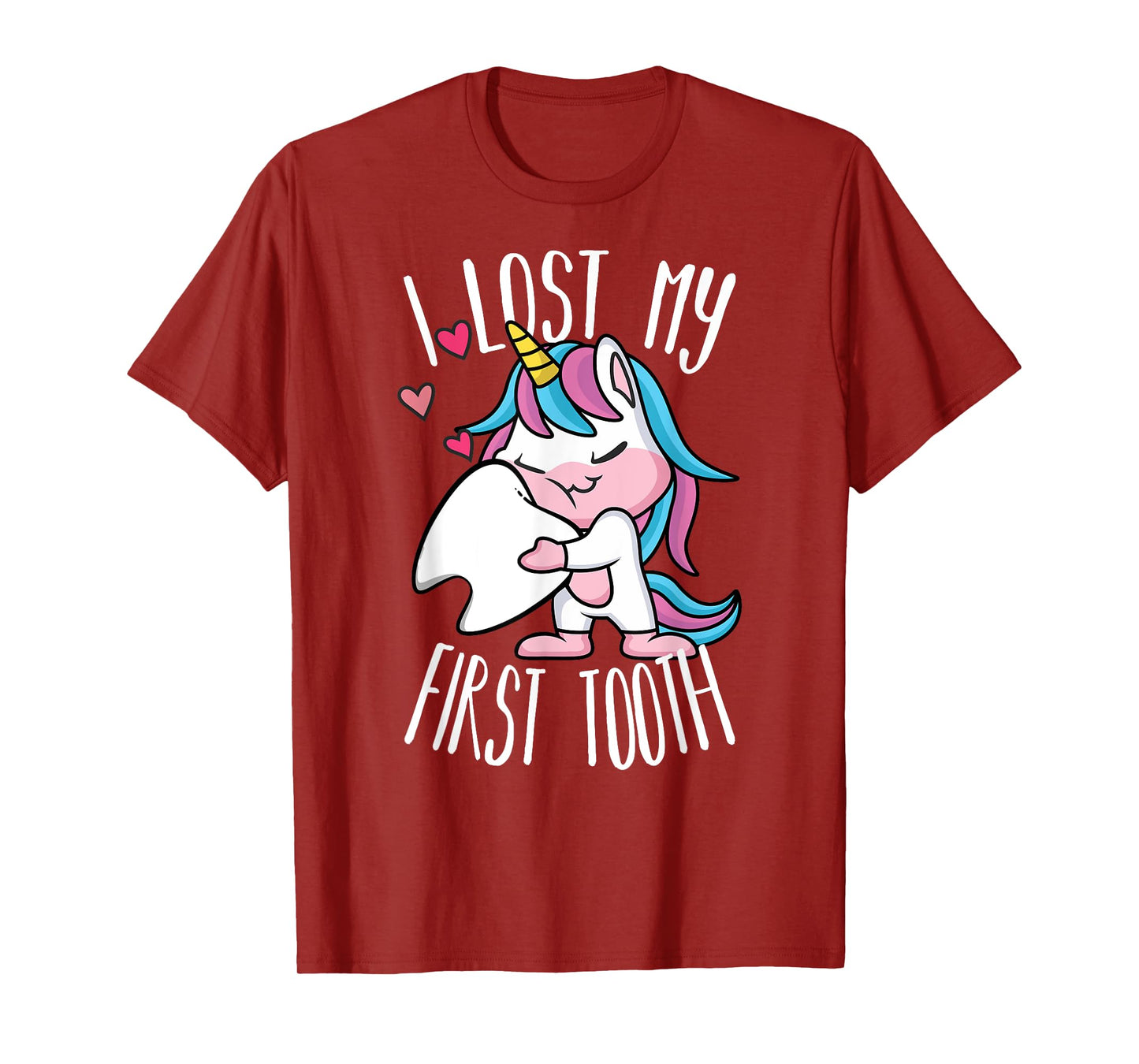 Funny Tooth Fairy - Cute Unicorn I Lost My First Tooth T-Shirt