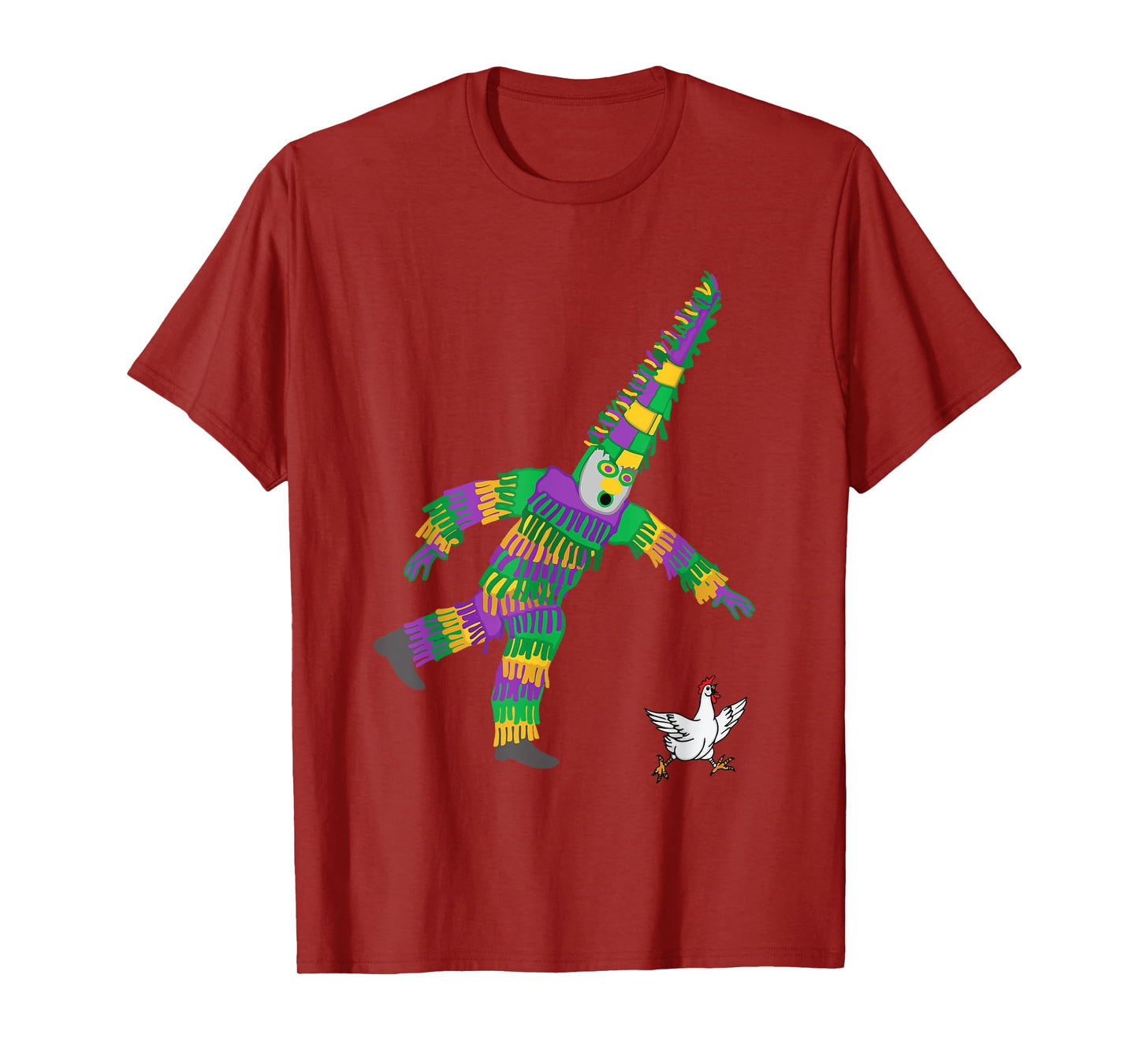 Mardi Gras Chicken Jester Farming Animal Fat Tuesday Funny T-Shirt