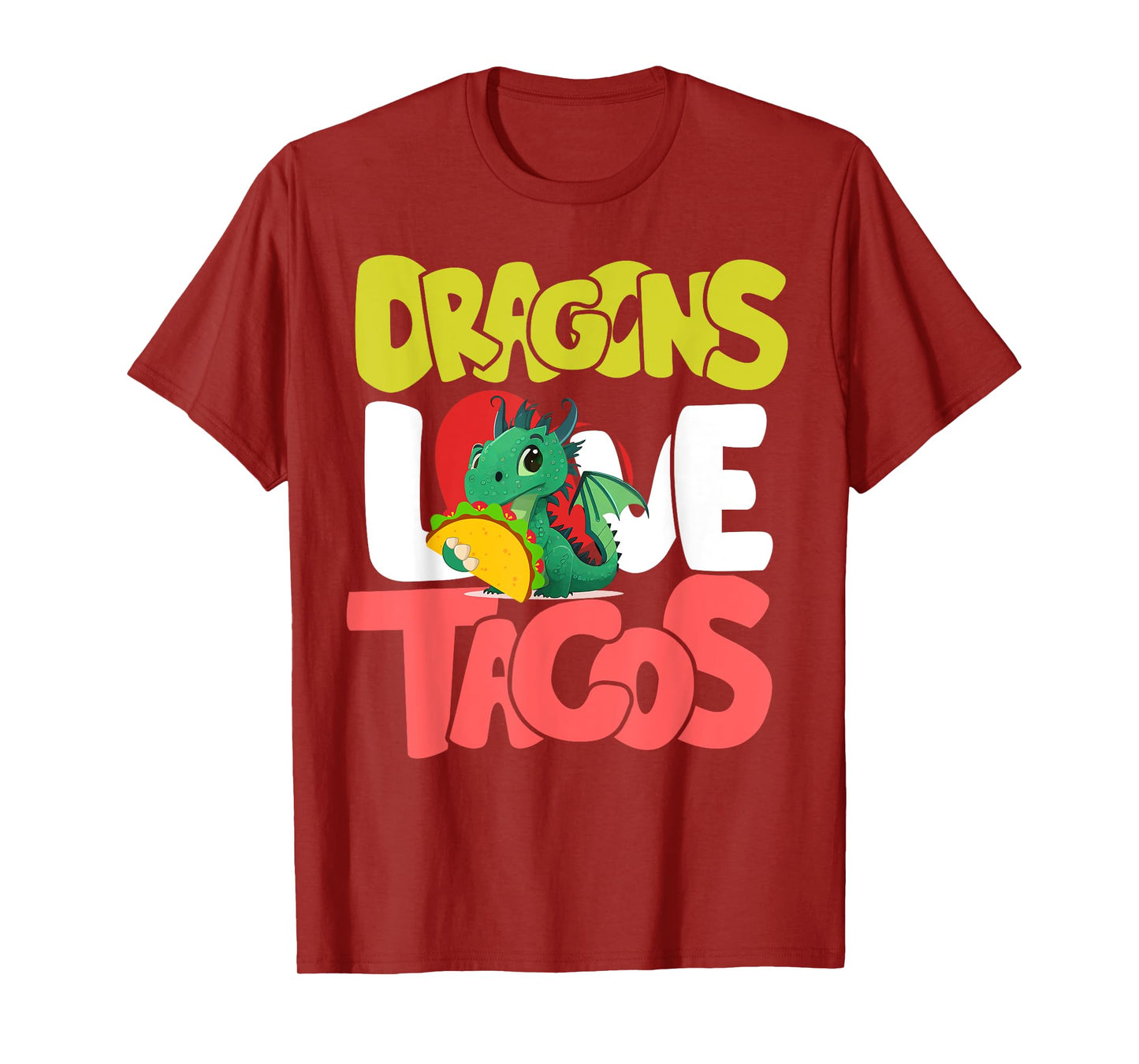 Dragons Love Tacos Shirt Adult Kids Dragon Lovers T-Shirt
