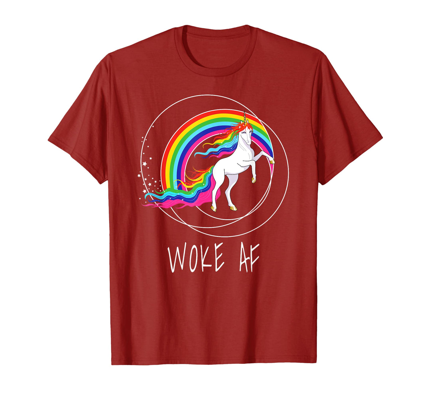 Woke AF Unicorn Spiritual Political Activist T-Shirt