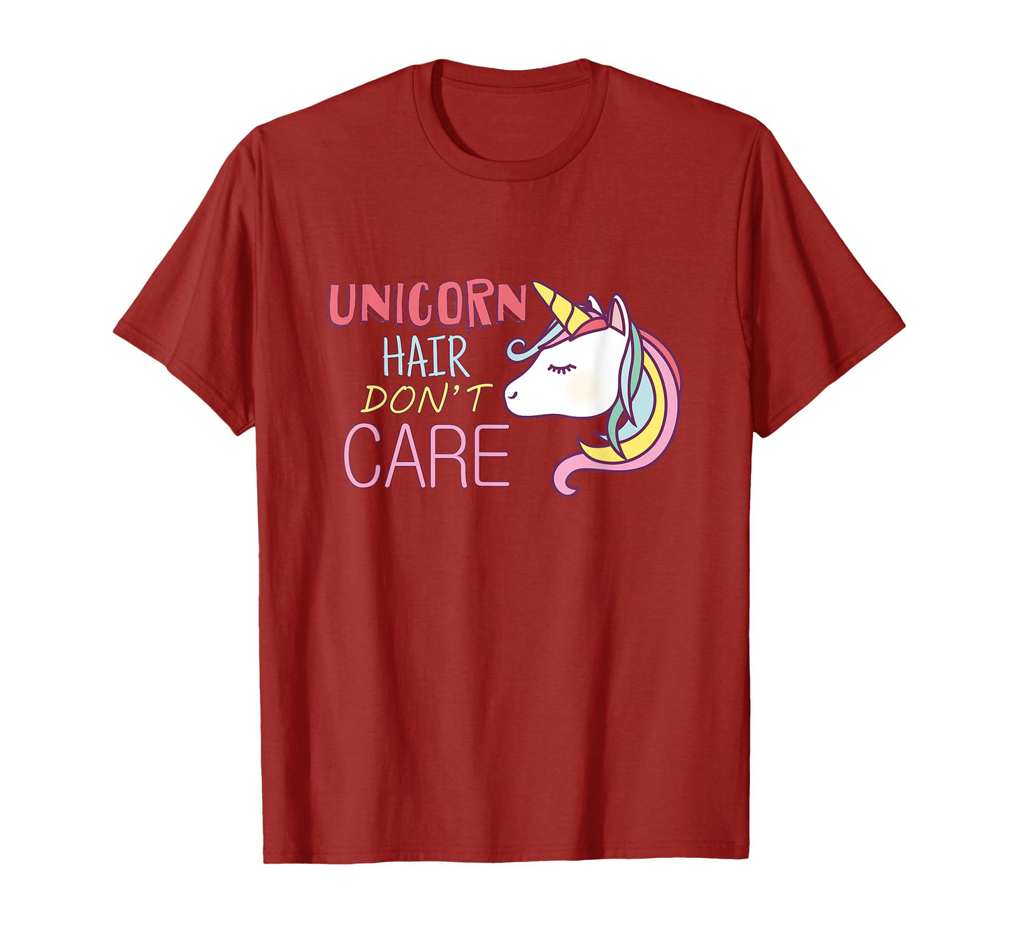 Unicorn Hair Don't Care T-Shirt Cool Unicorn Tshirt