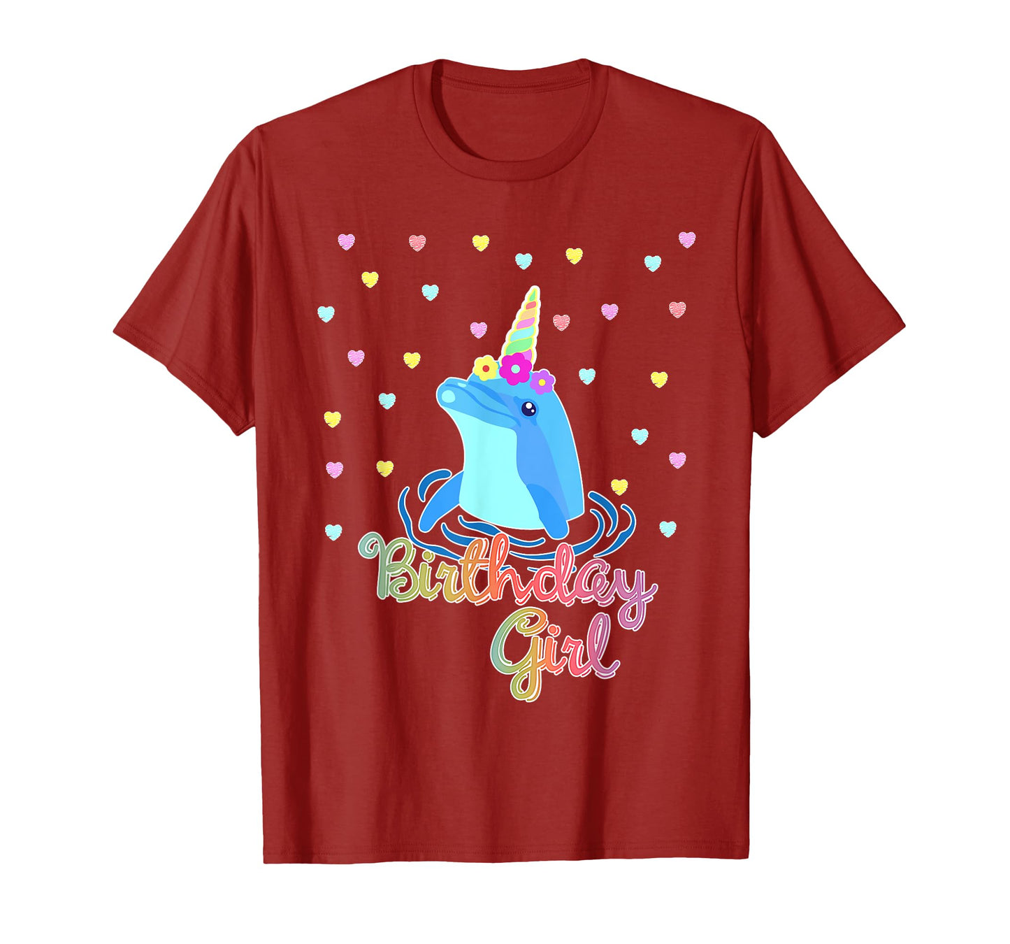 Dolphin Unicorn Birthday Party Outfit T-Shirt