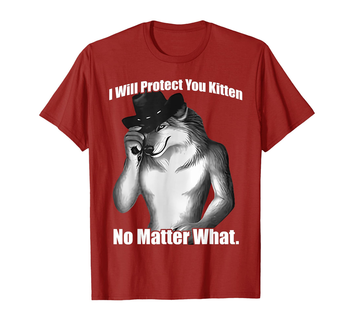 I'll Protect You Kitten No Matter What Wolf Men And Women T-Shirt