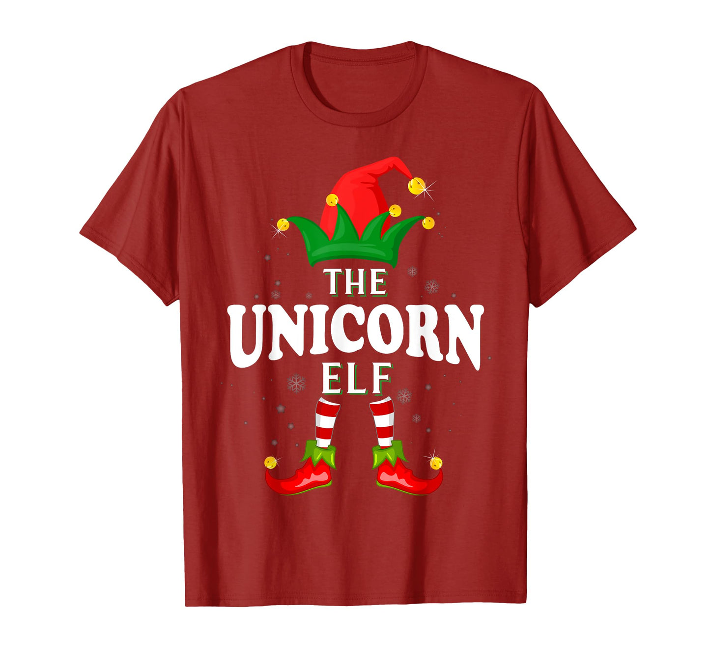 Xmas Unicorn Elf Family Matching Christmas Pajama T-Shirt