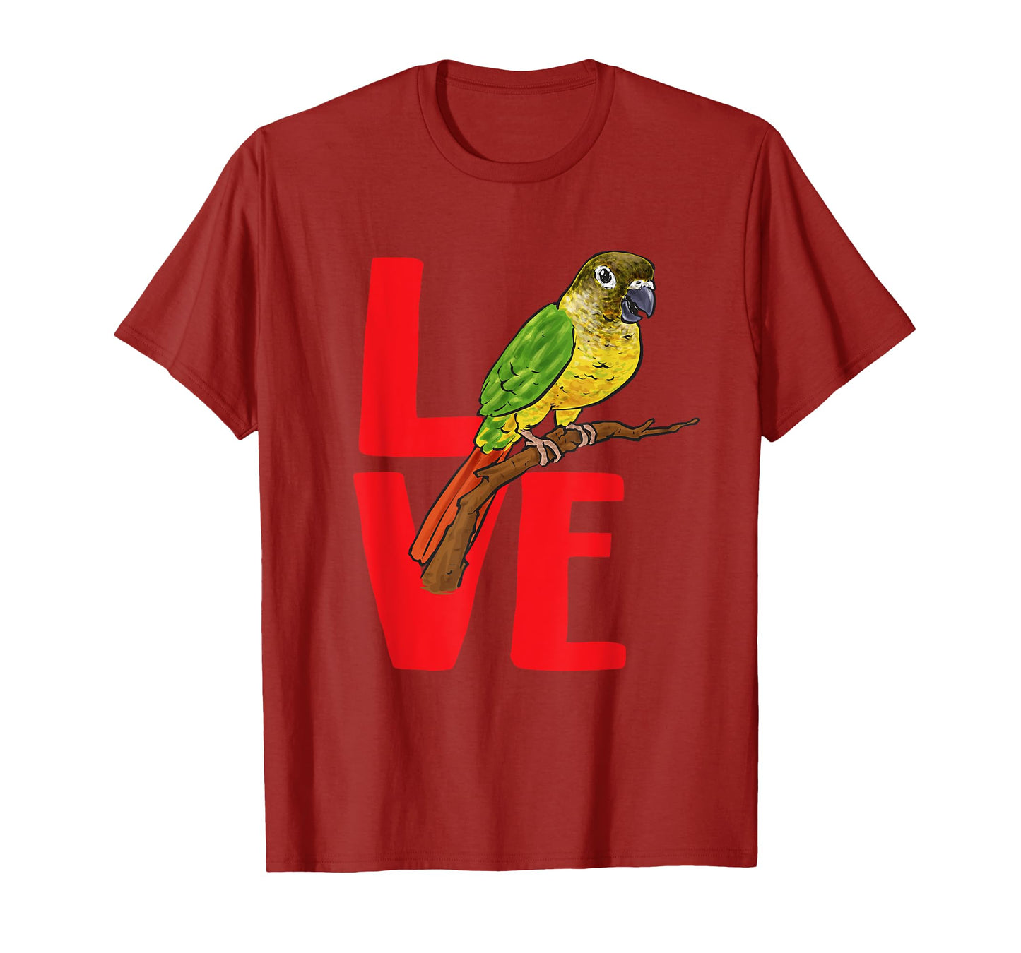 Green Cheek Conure Love Parrot Bird Conure T-Shirt