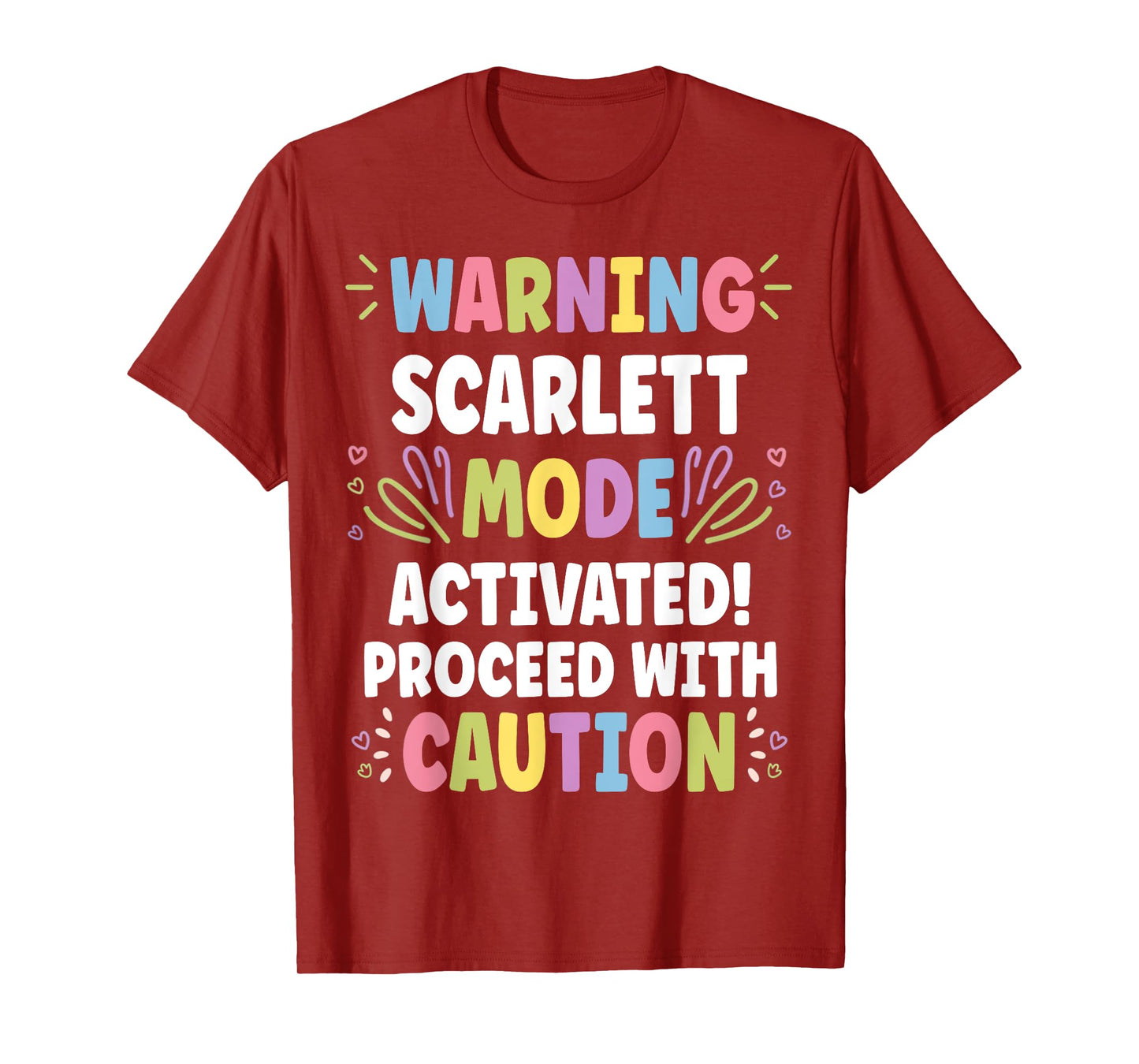 SCARLETT Personalized Name Funny Cute Custom SCARLETT Name T-Shirt