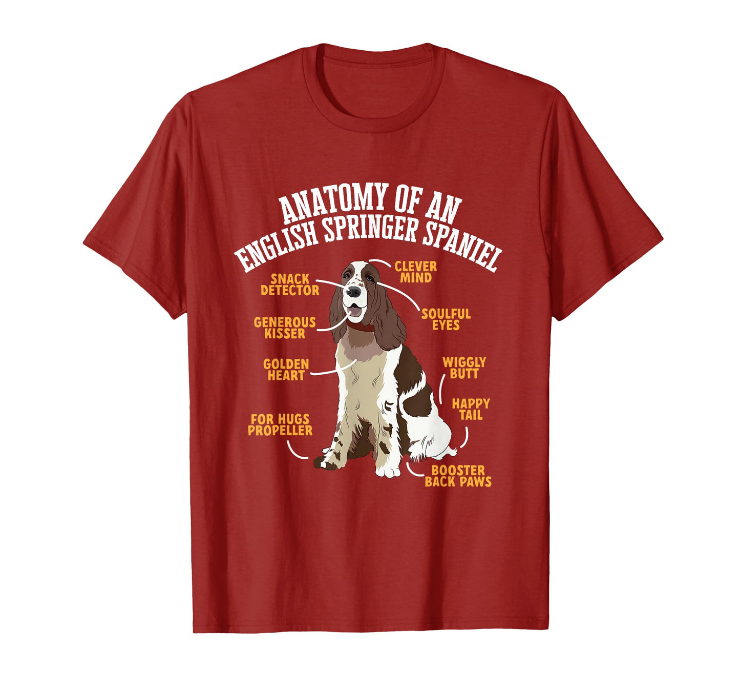 Anatomy Of An English Springer Spaniel T-Shirt