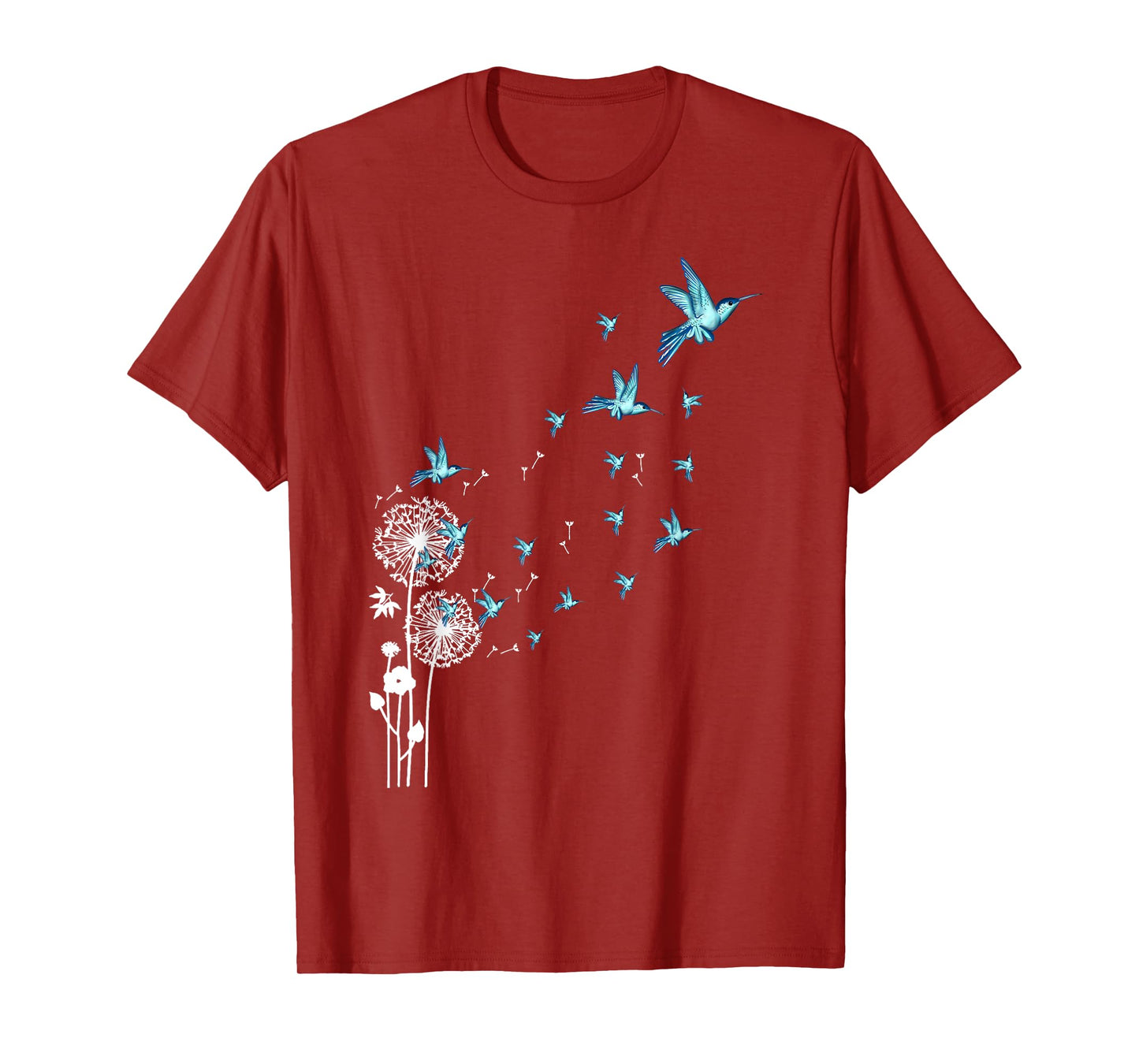 Cute Dandelion hummingbird bird motif bird of paradise T-Shirt