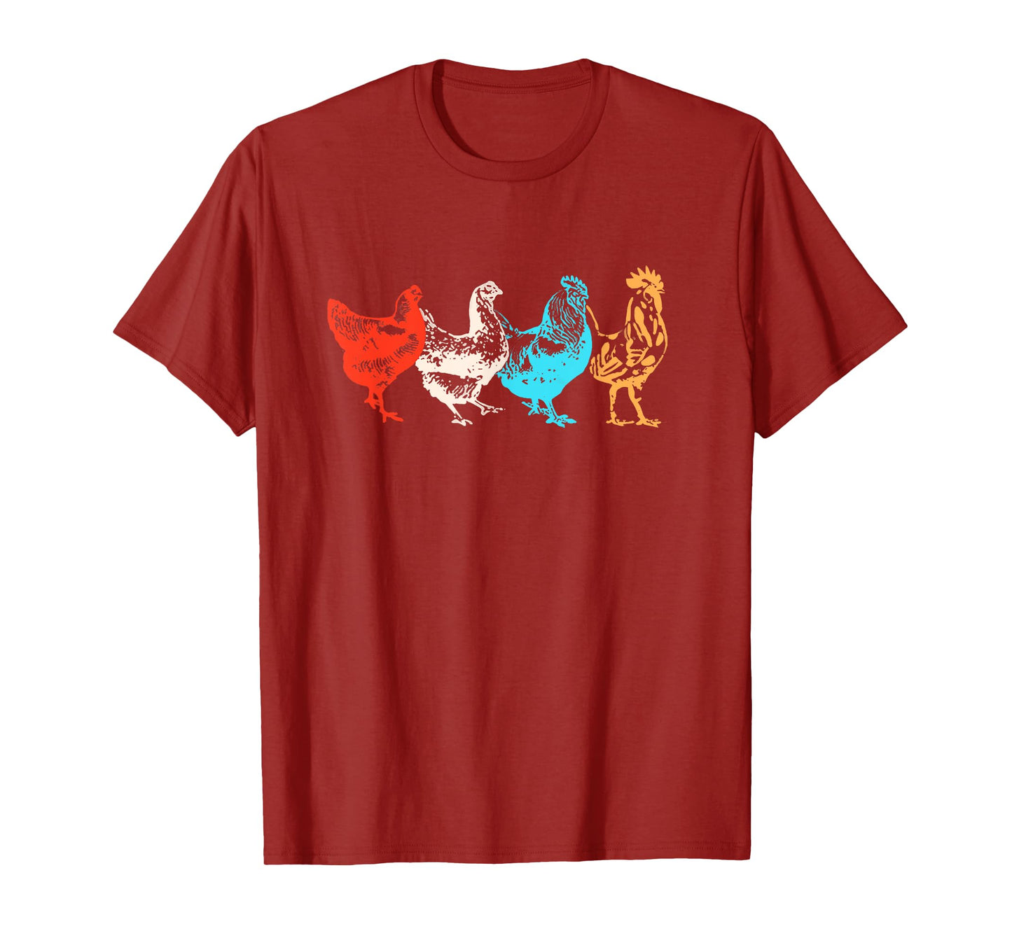 Chicken Shirt Women Girl Farm Funny Chicken Graphic T-Shirt