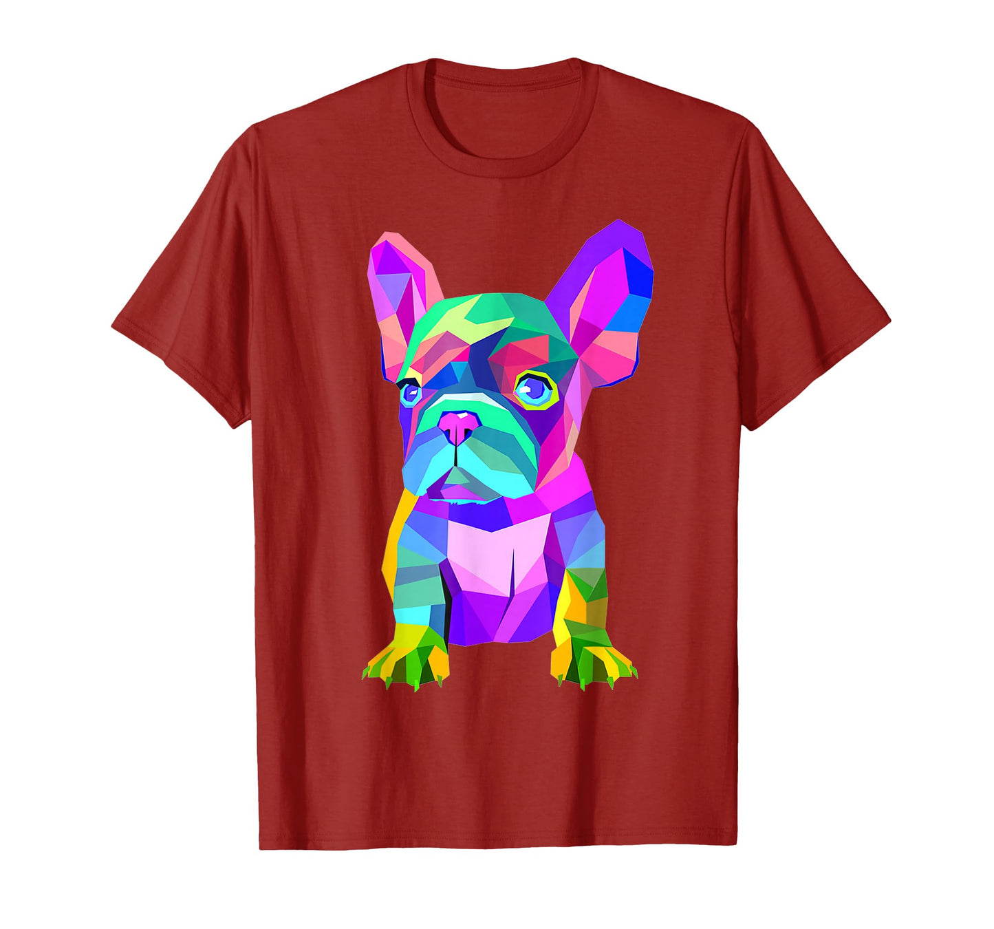 Colored Dog Frenchie Breed, Cute French Bulldog T-Shirt