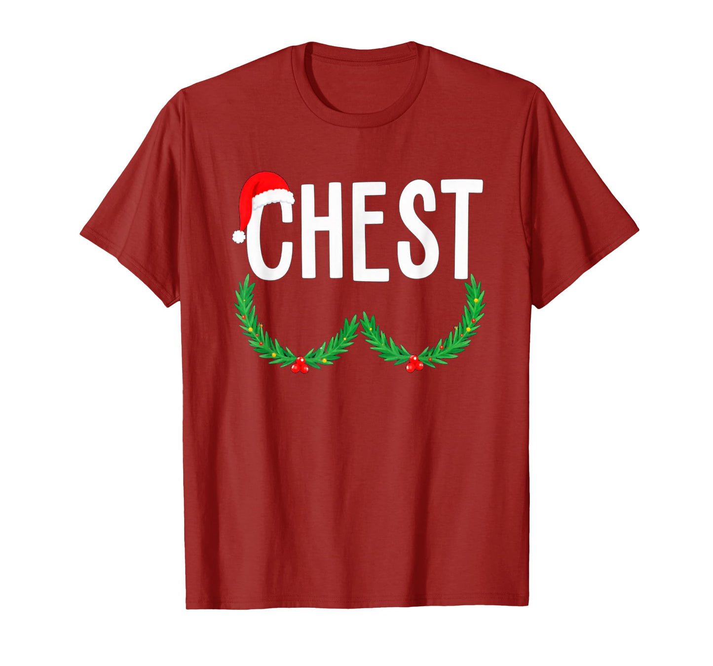 Chest Nuts Matching Chestnuts Funny Christmas Couples Chest T-Shirt