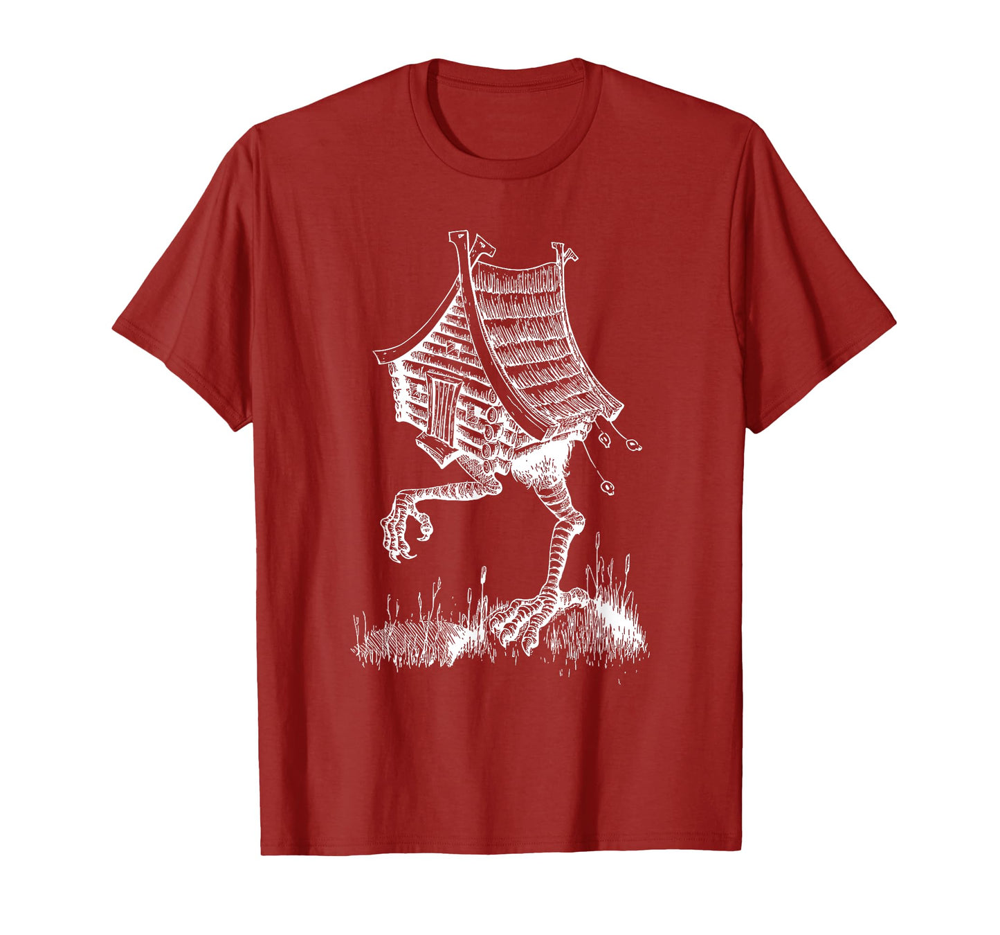 House of Baba Yaga Slavic folklore Russia fairy tale art T-Shirt