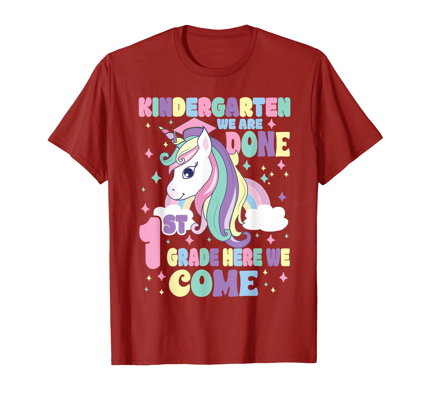 Kindergarten Graduation Magical Unicorn Girls Graduation T-Shirt