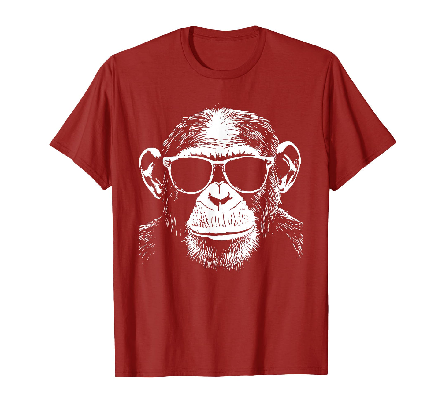 Funny Chimpanzee Monkey Sunglasses T-Shirt