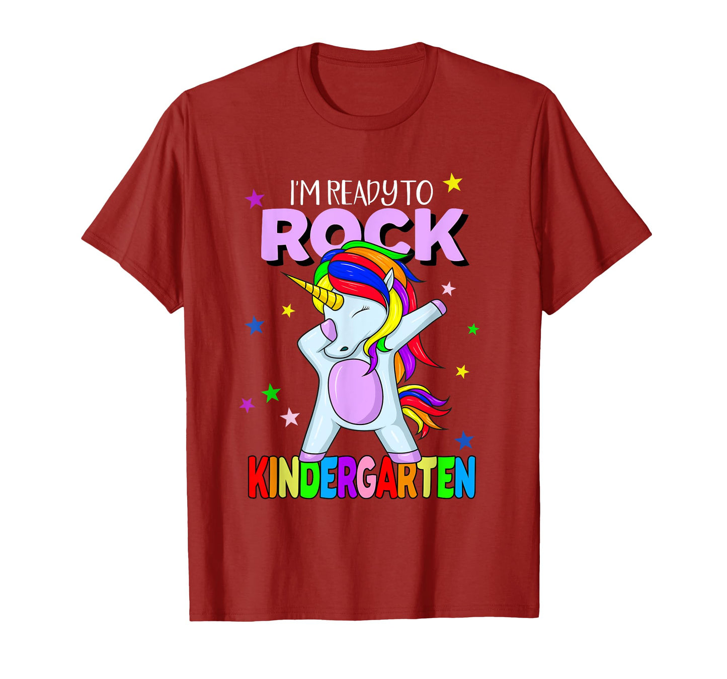 Rock Kindergarten Dabbing Unicorn Girls Back To School T-Shirt