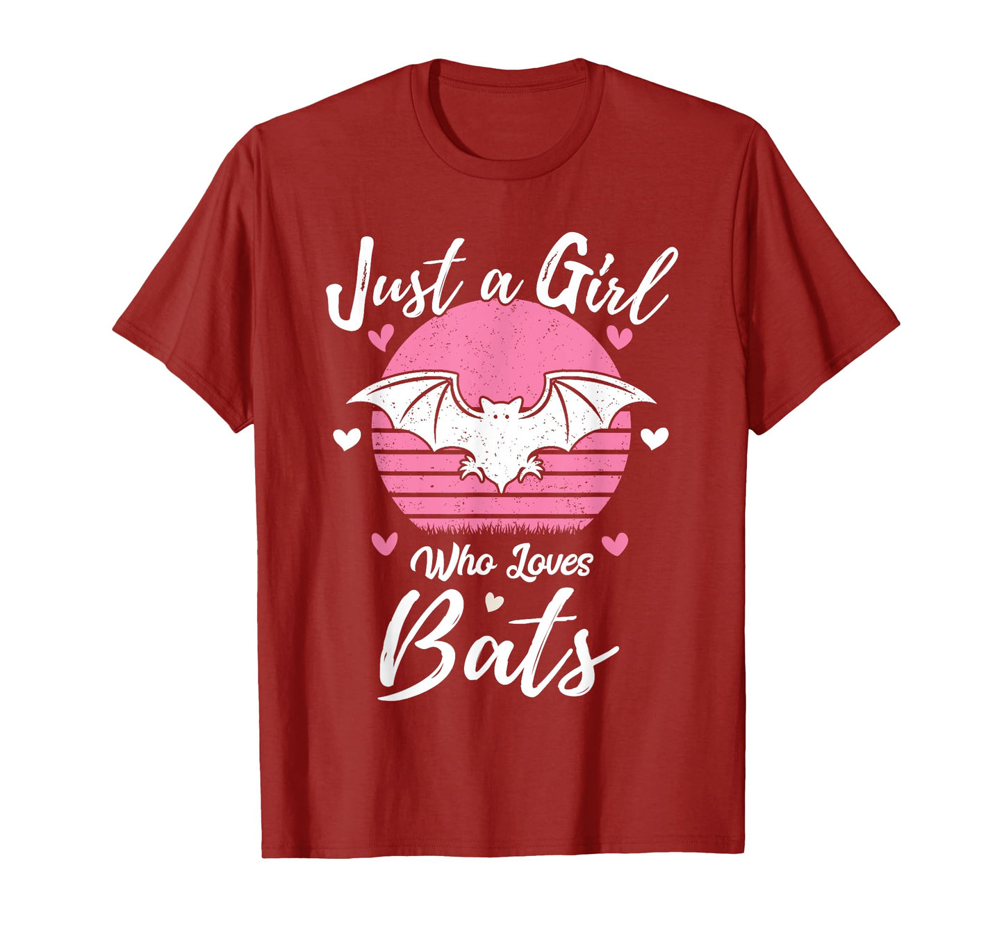 Women Girls Bat Lover Gift Just A Girl Who Loves Bats T-Shirt