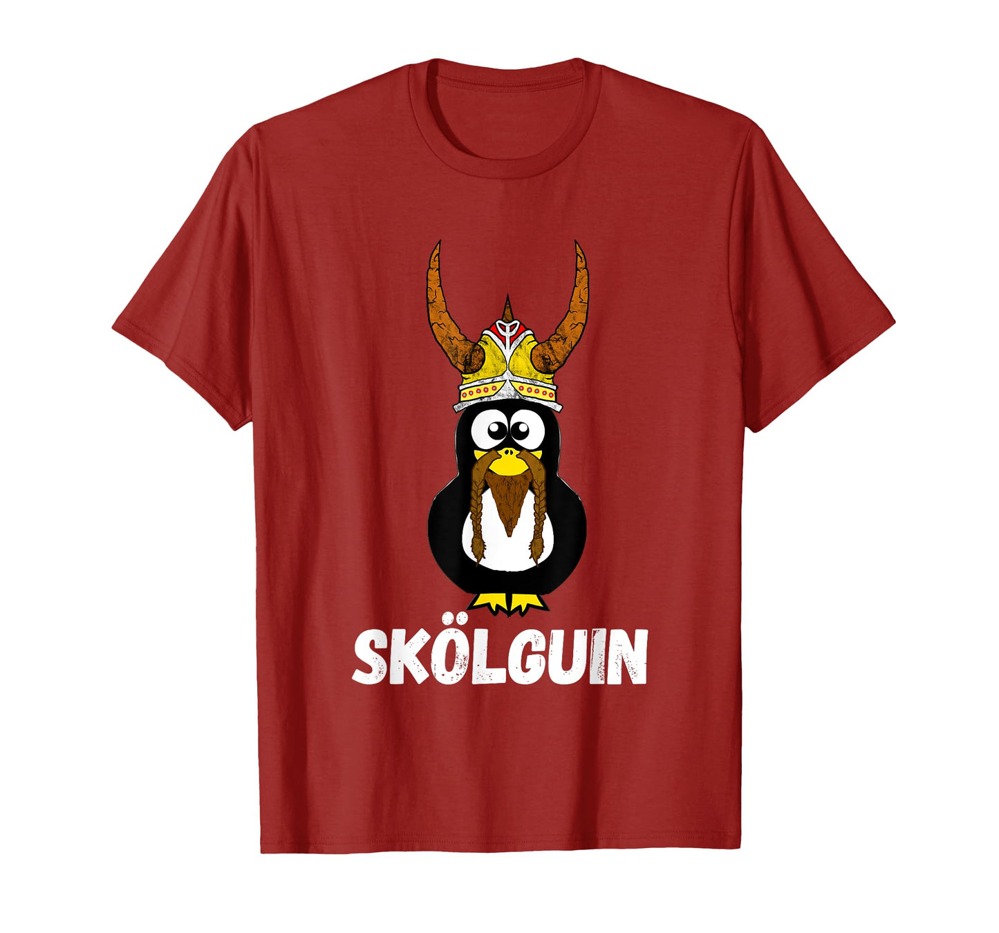 Skol Penguin Water Bird Funny Viking Nordic Horned Helmet T-Shirt