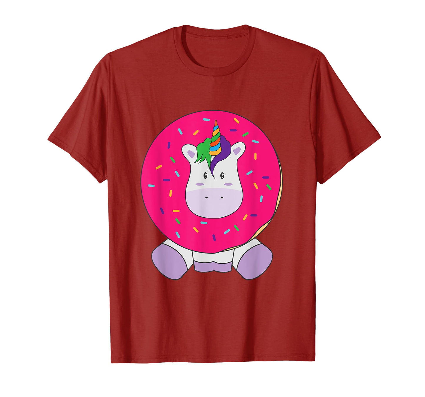 Cute Unicorn Donut Kawaii Girly Women T Shirt T-Shirt