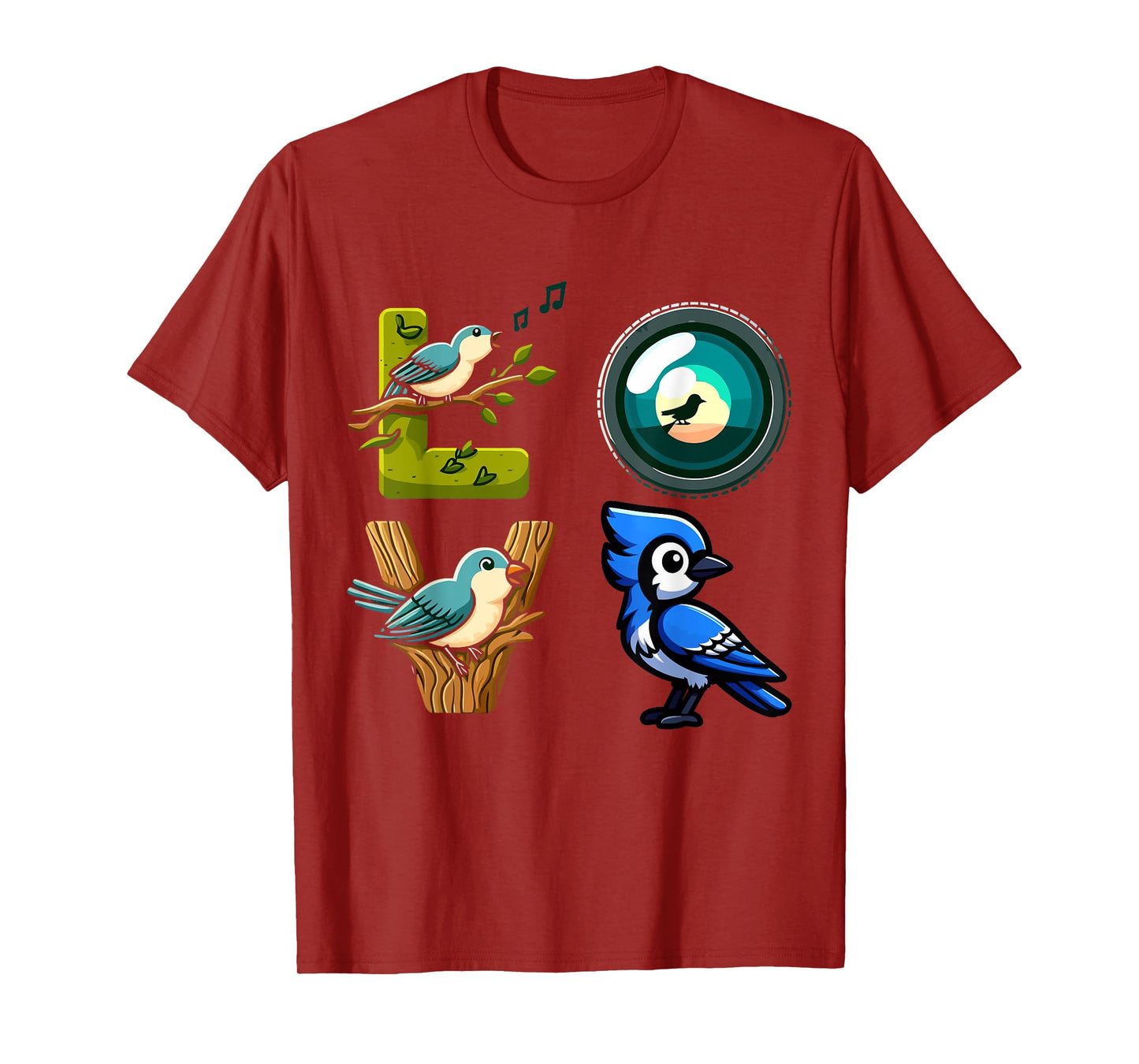 Funny Bird Watching Apparel Cool Bird Lover Present Designs T-Shirt