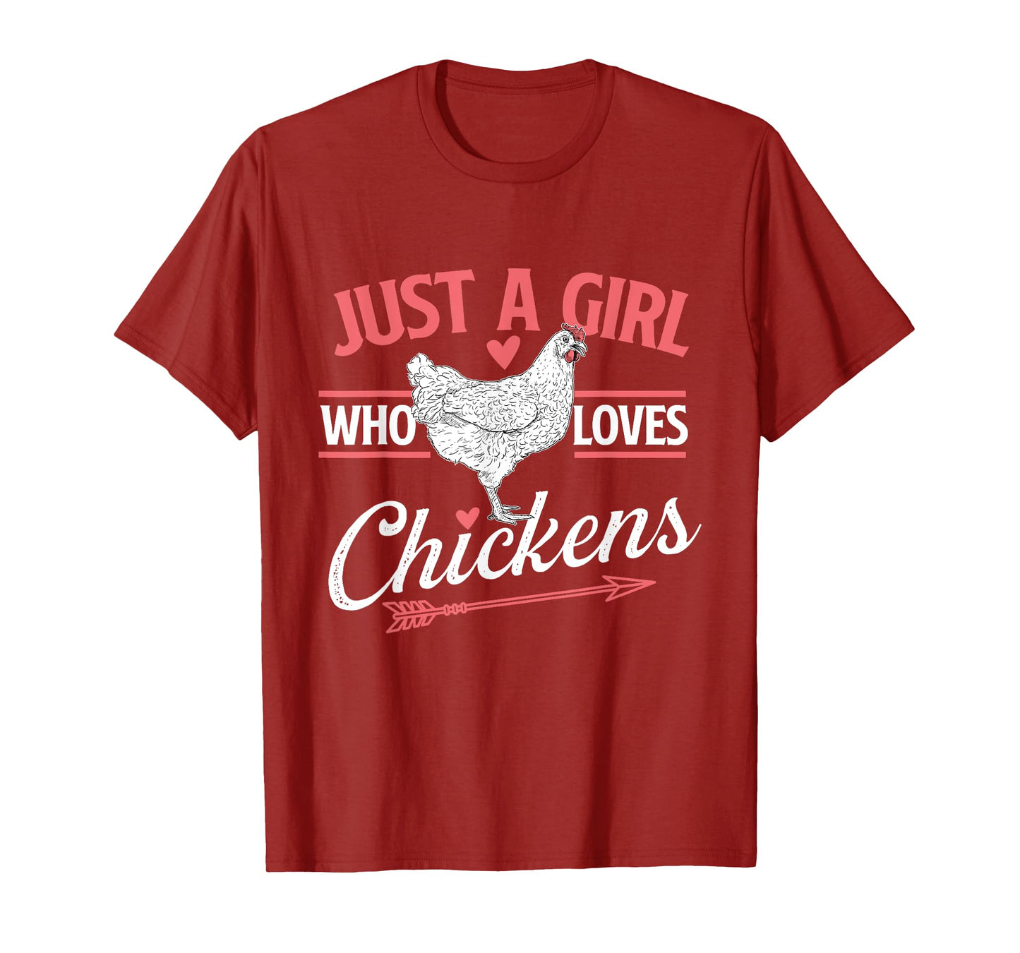 Just A Girl Who Loves Chickens - Chicken Lover Poultry Owner T-Shirt