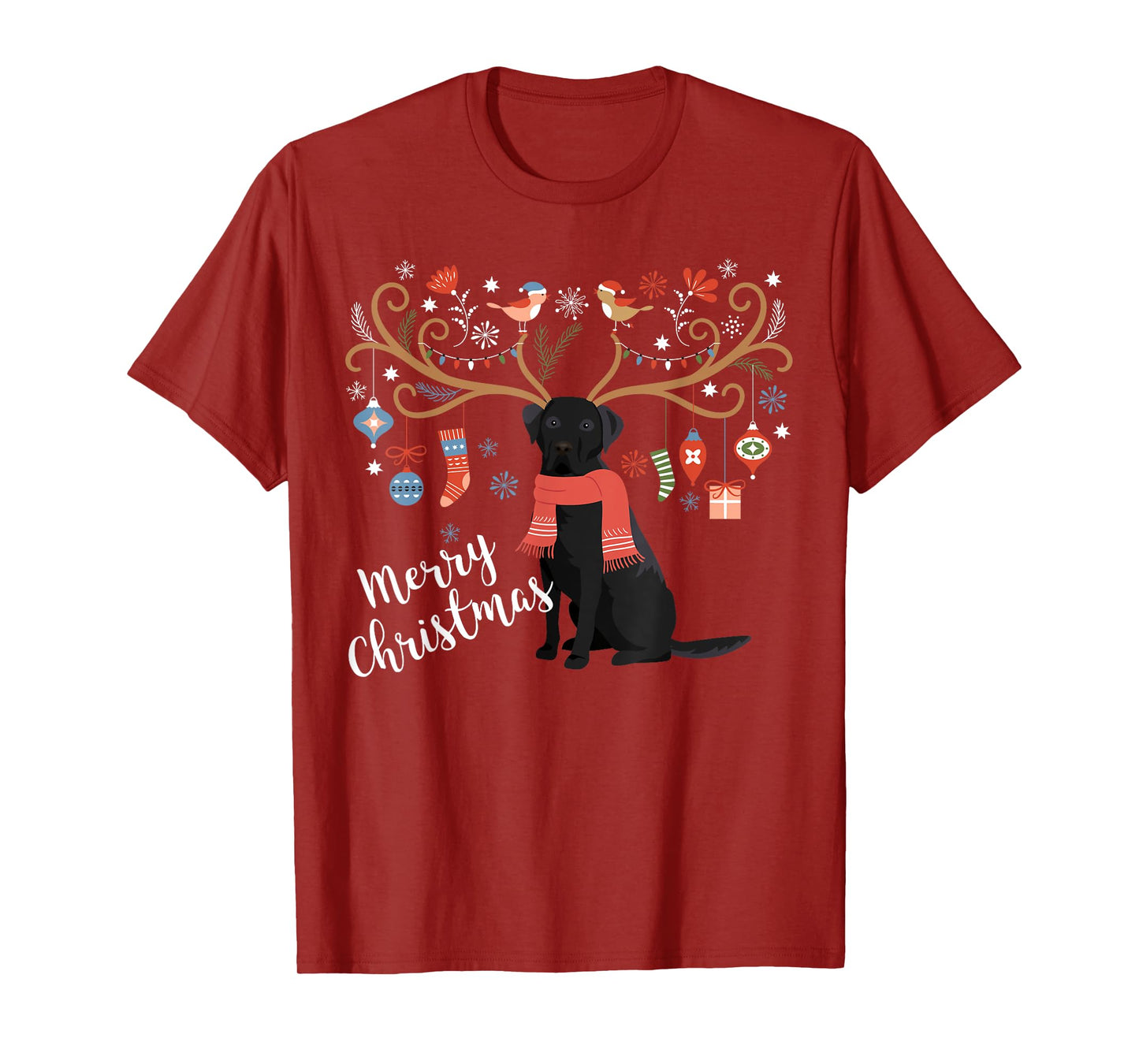 Black Labrador Retriever Christmas Shirt Dog