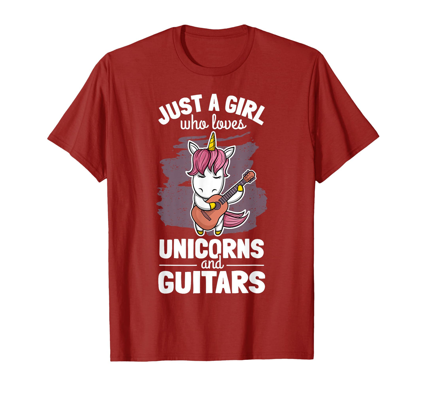 Cute Unicorn Guitar Player Woman Magical Girl Guitarist T-Shirt
