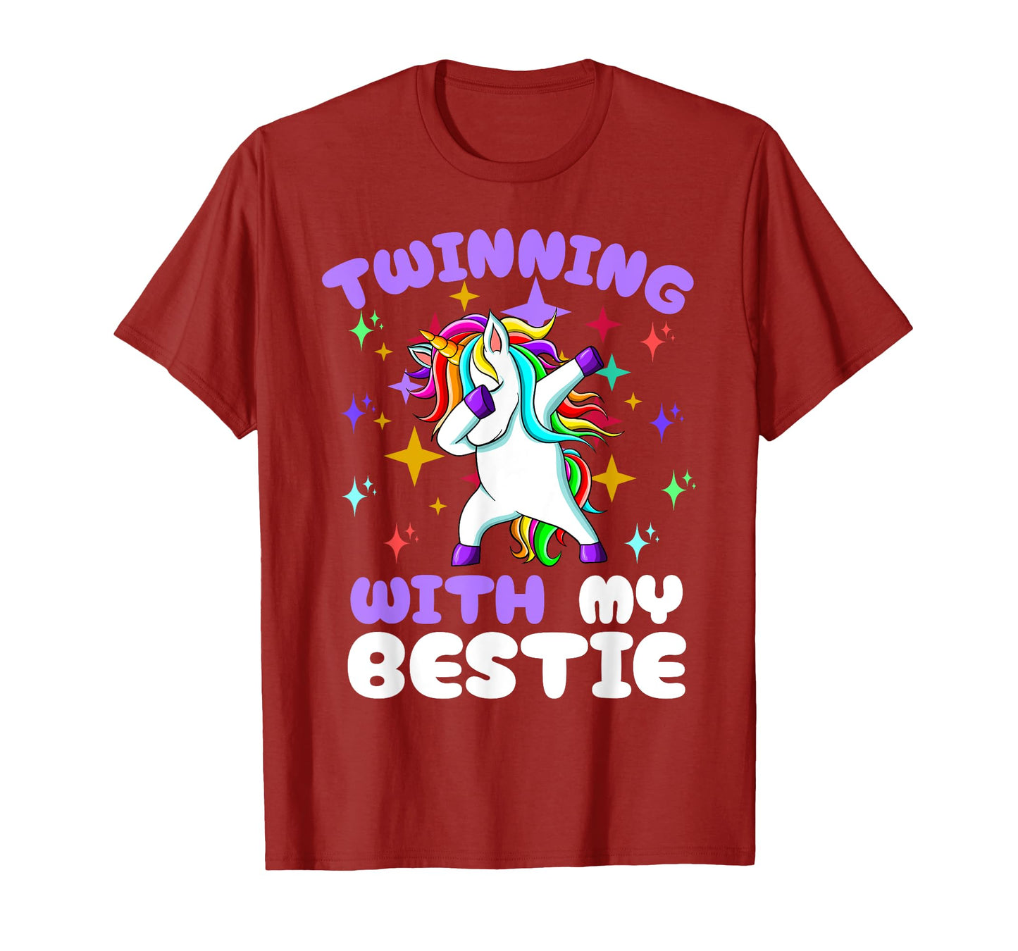 Twinning Unicorn Bestie Spirit Week Twin Day Best Friend T-Shirt
