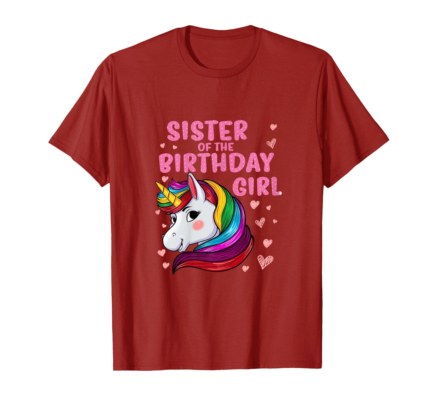 Unicorn Sister Of The Birthday Girl T-Shirt