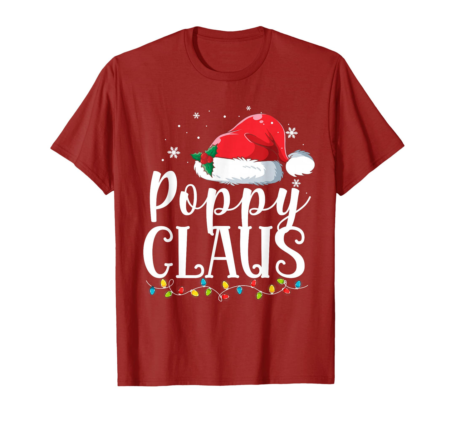 Poppy Claus Christmas Family Matching Pajamas Funny Xmas T-Shirt