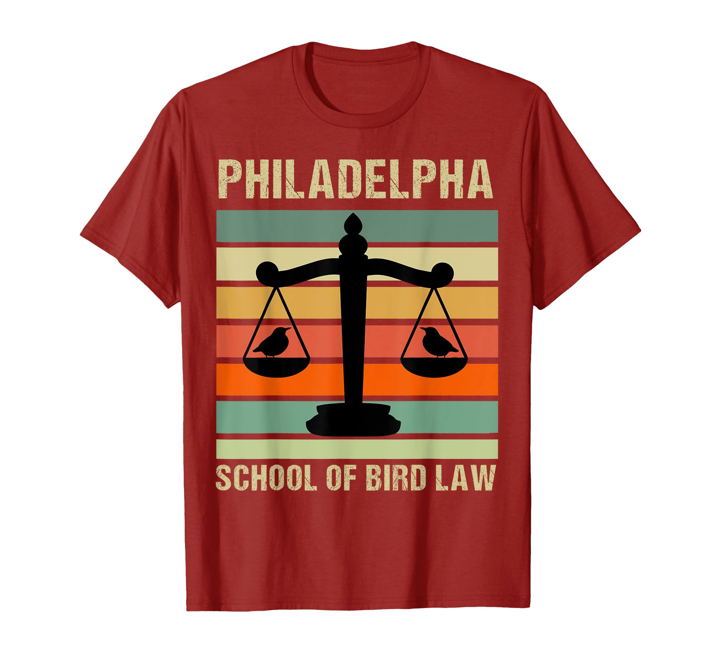 Philadelpha School Of Bird Law Retro Vintage T-Shirt