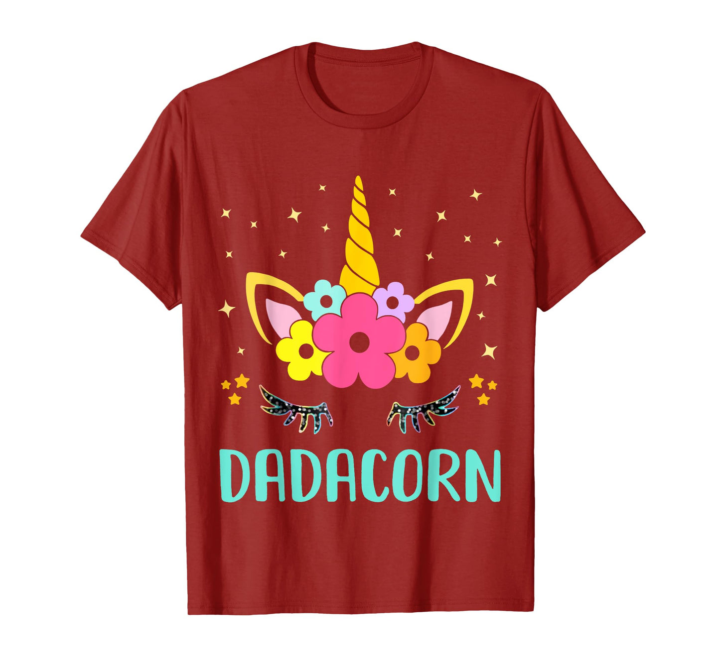 Dadacorn Dadicorn Daddycorn Unicorn Dad kids Fathers Day Tee T-Shirt
