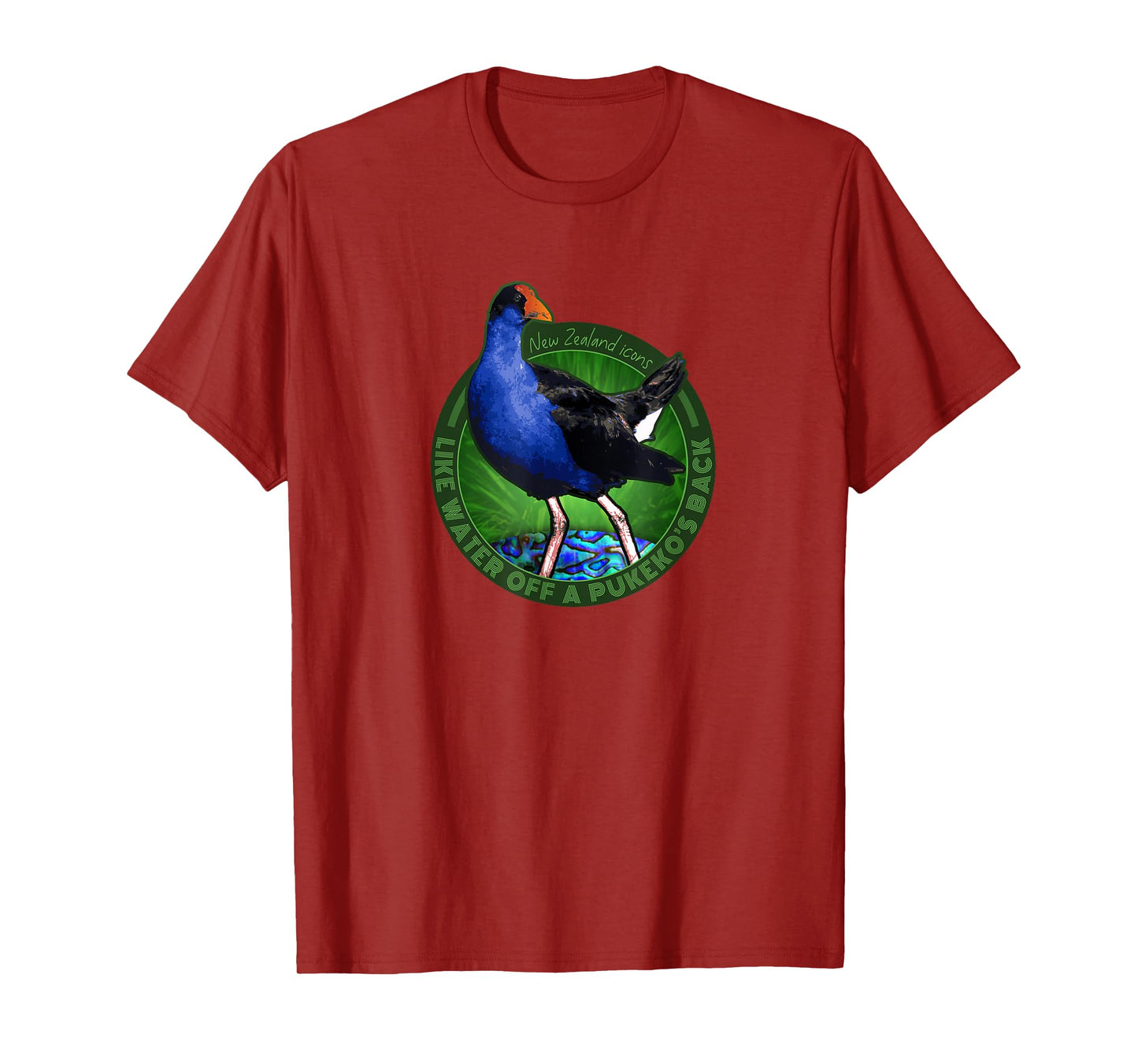 WATER OFF A PUKEKO BACK NEW ZEALAND KIWI BIRD T-Shirt