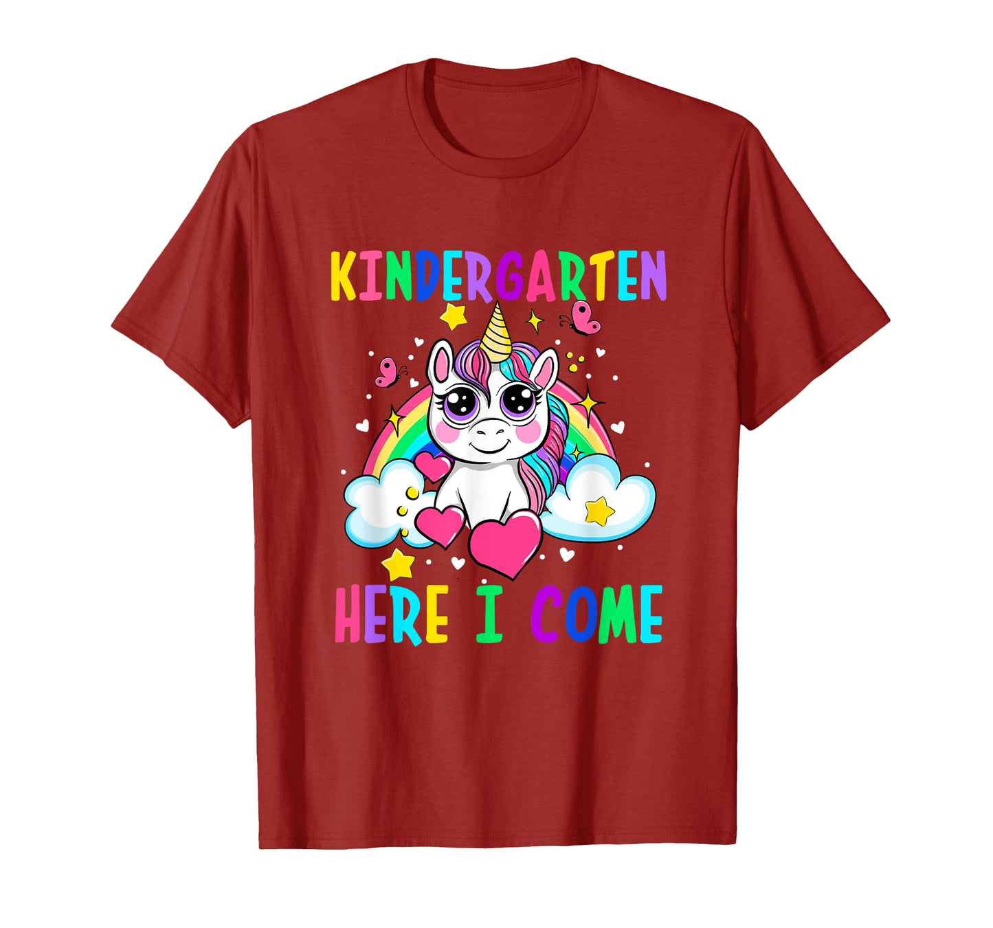 Cute Unicorn Kindergarten Here I Come School Kindergarten T-Shirt