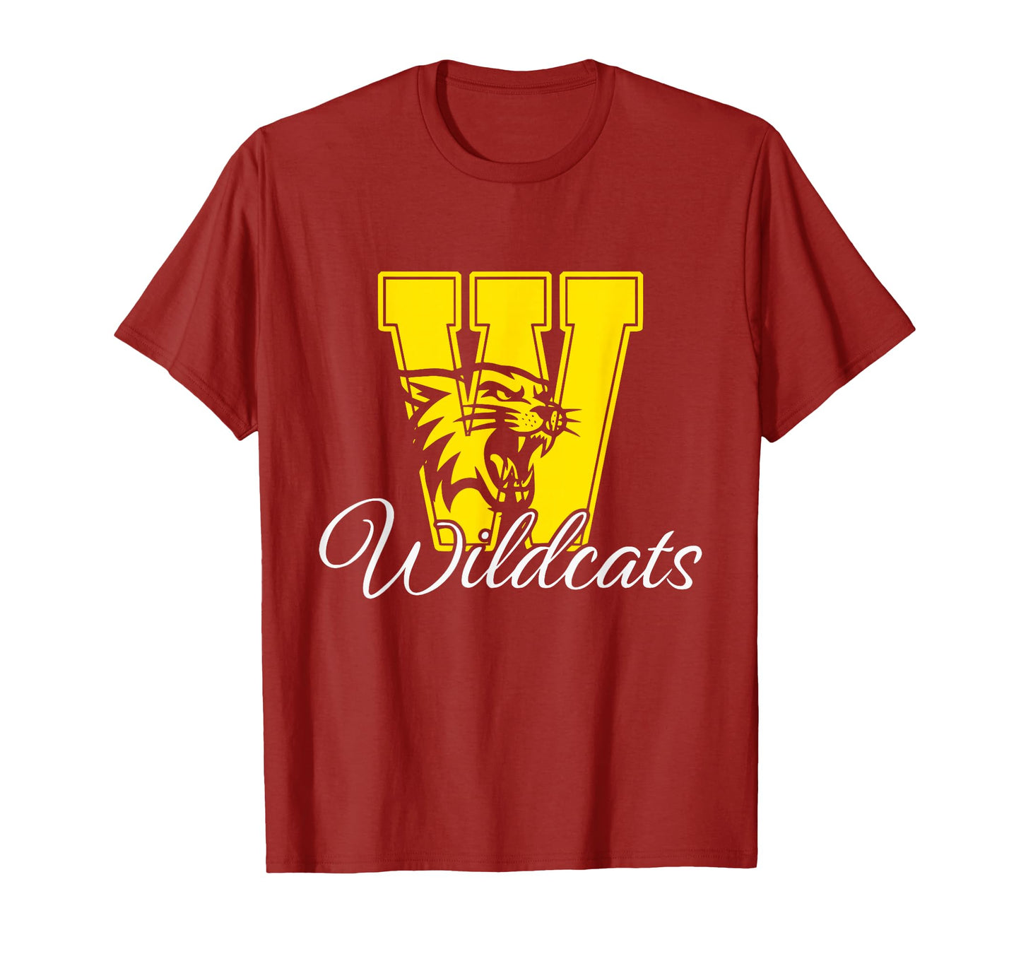 Wildcats Spirit Bold Letter W T-Shirt