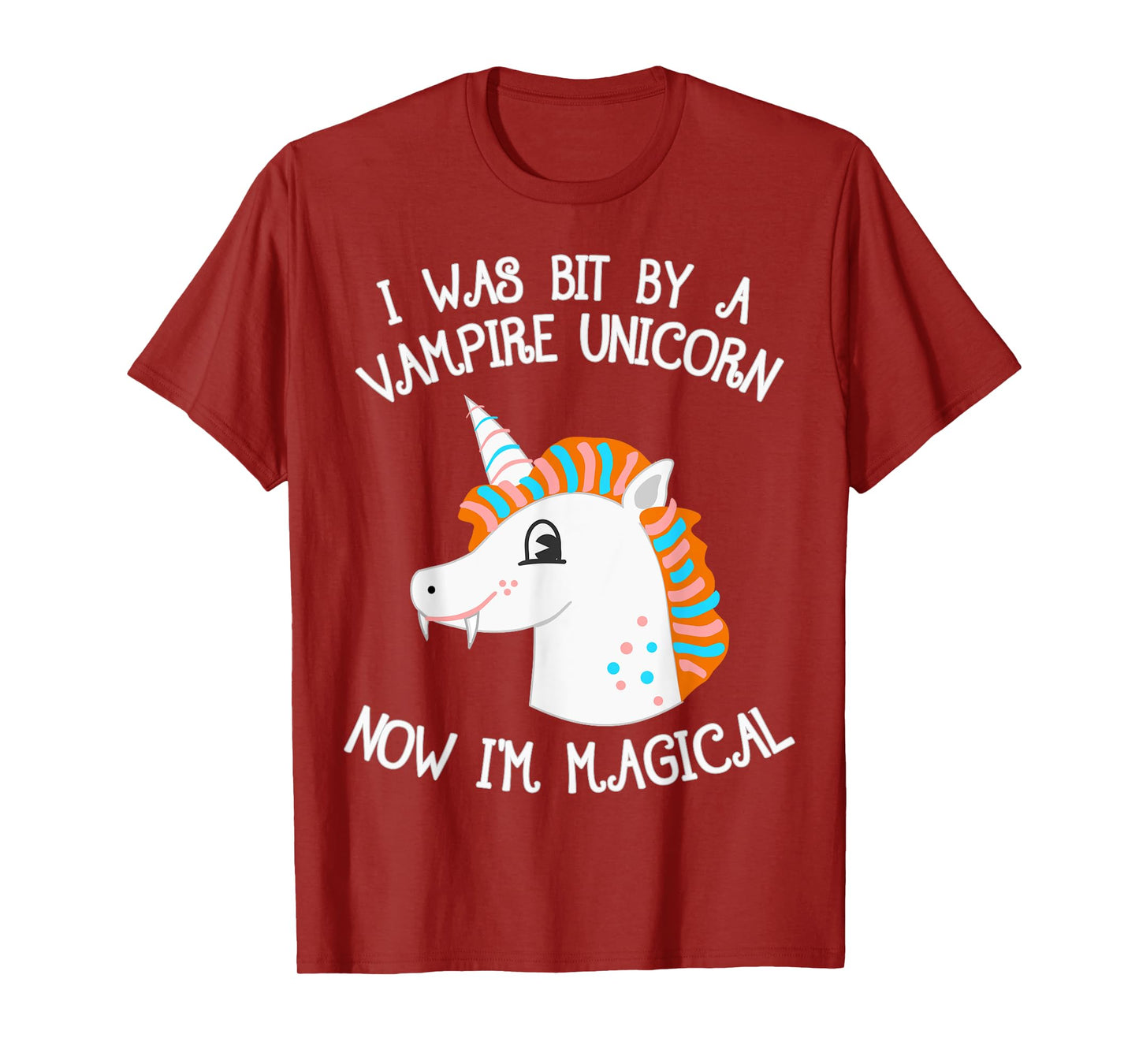 Vampire Unicorn Now I'm Magical Halloween Unicorn T-Shirt