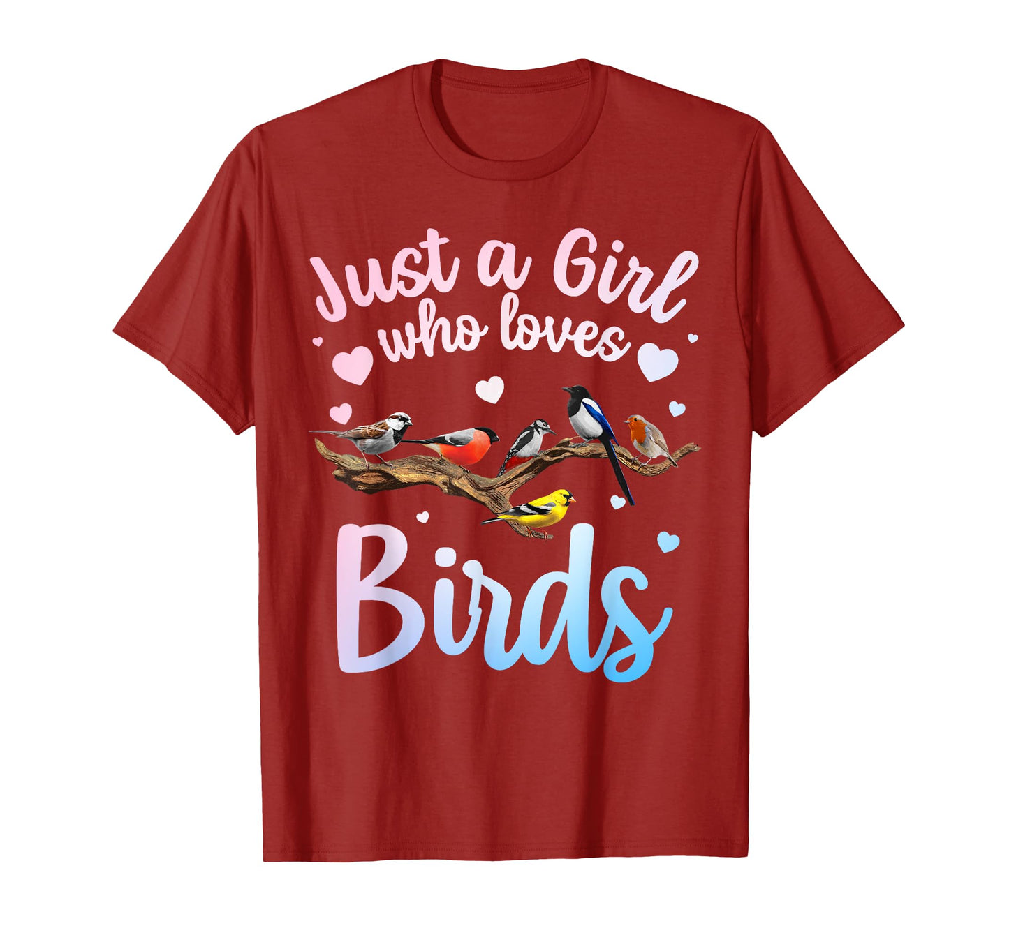 Cool Bird Watcher Art For Women Girls Birding Nerd Birder T-Shirt