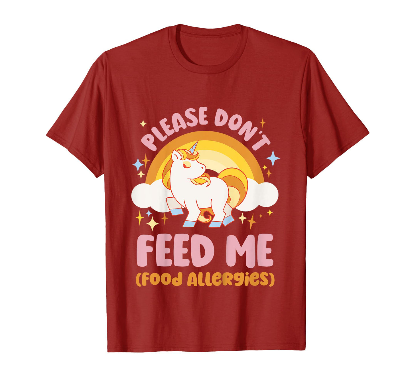 Food Allergy Toddler Kids Unicorn T-Shirt