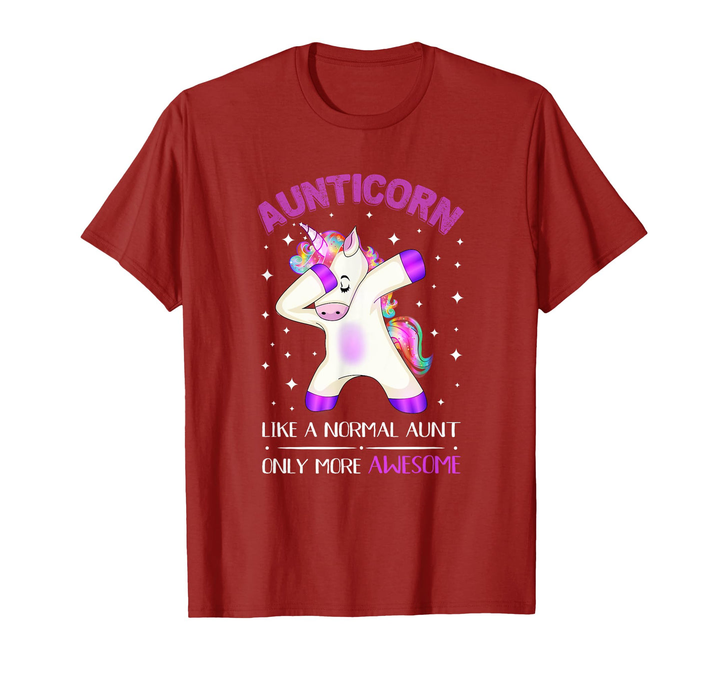 Aunticorn Like An Aunt Only Awesome Dabbing Unicorn Tshirt T-Shirt