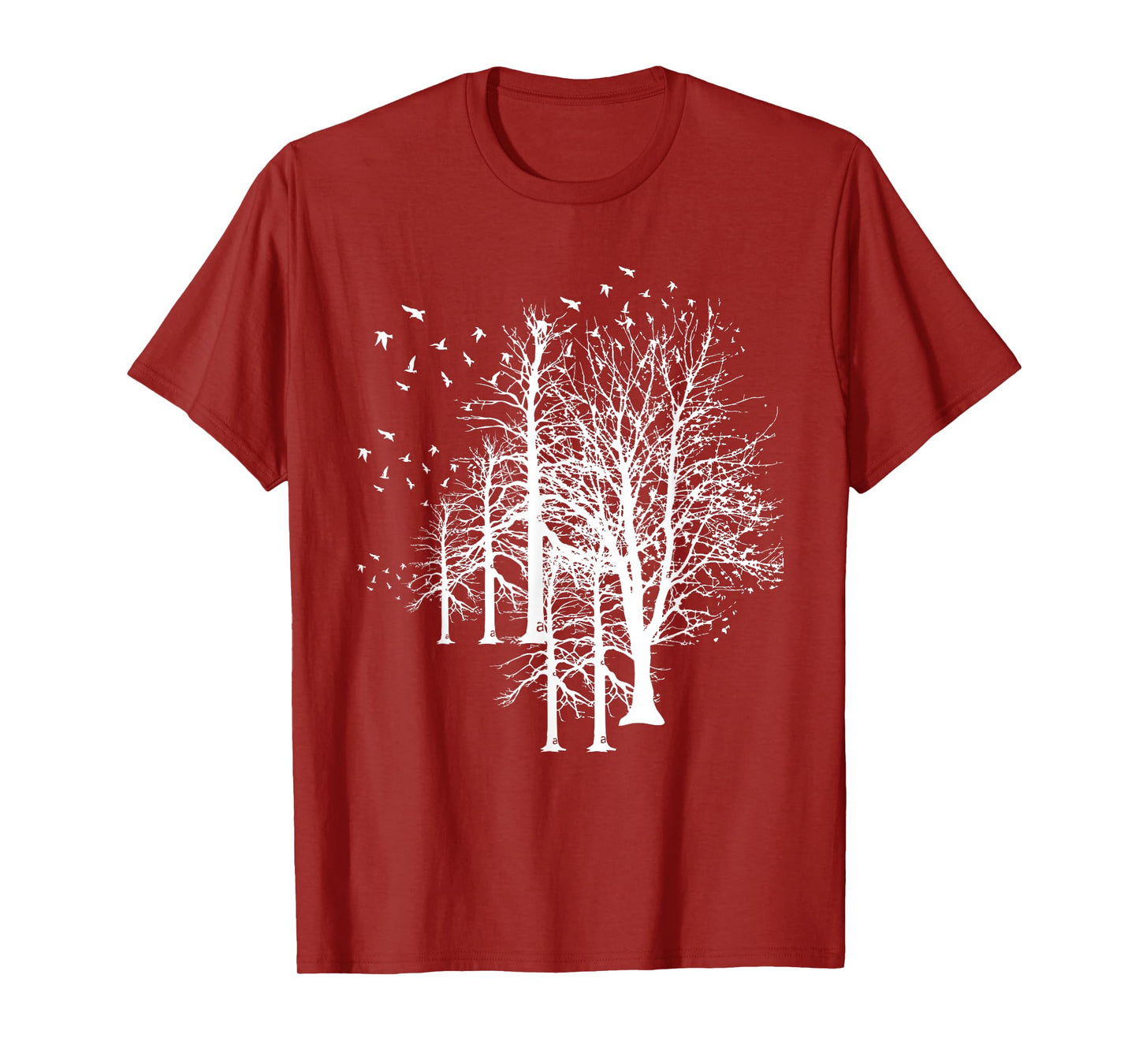 Outdoors Forest Trees Wildlife Flock Of Birds Nature T-Shirt
