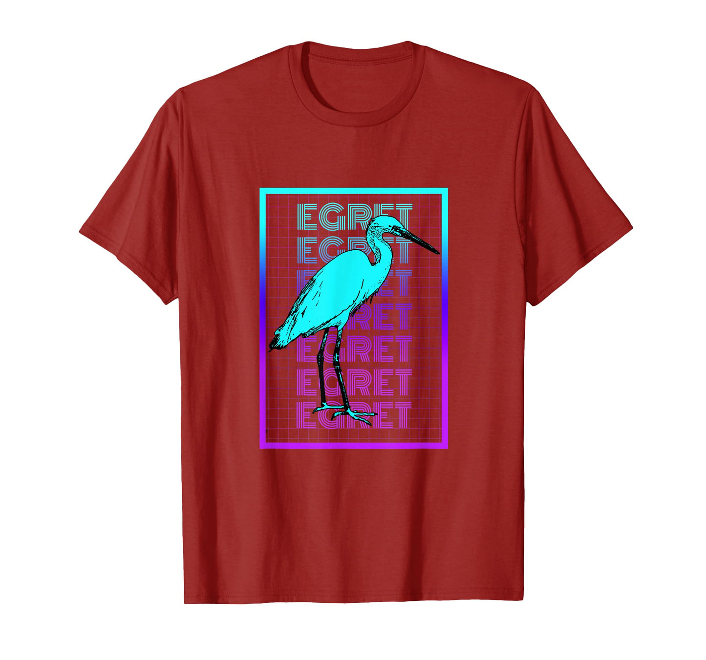 Egret Bird Vintage Retro Egret T-Shirt